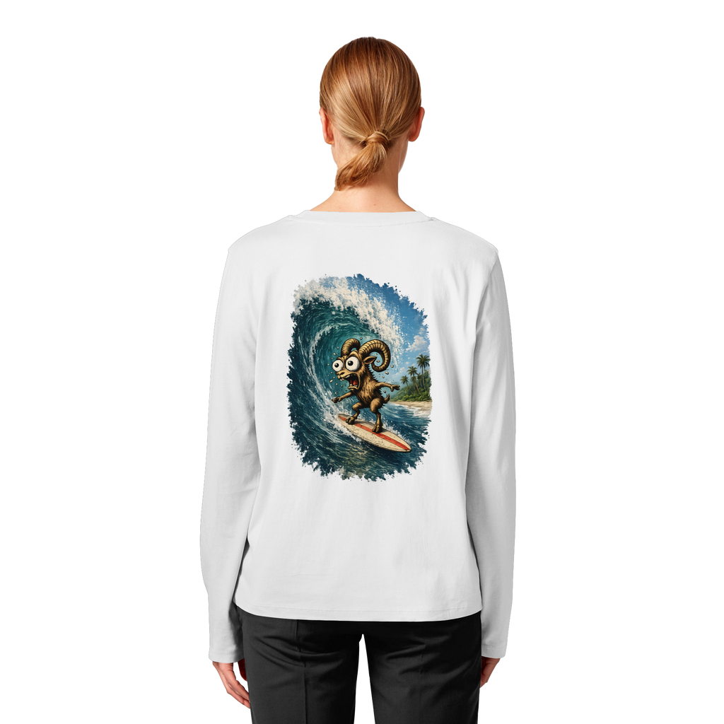 Tiefenblick Urlaub Fun  - Womens Organic Longsleeve T-Shirt