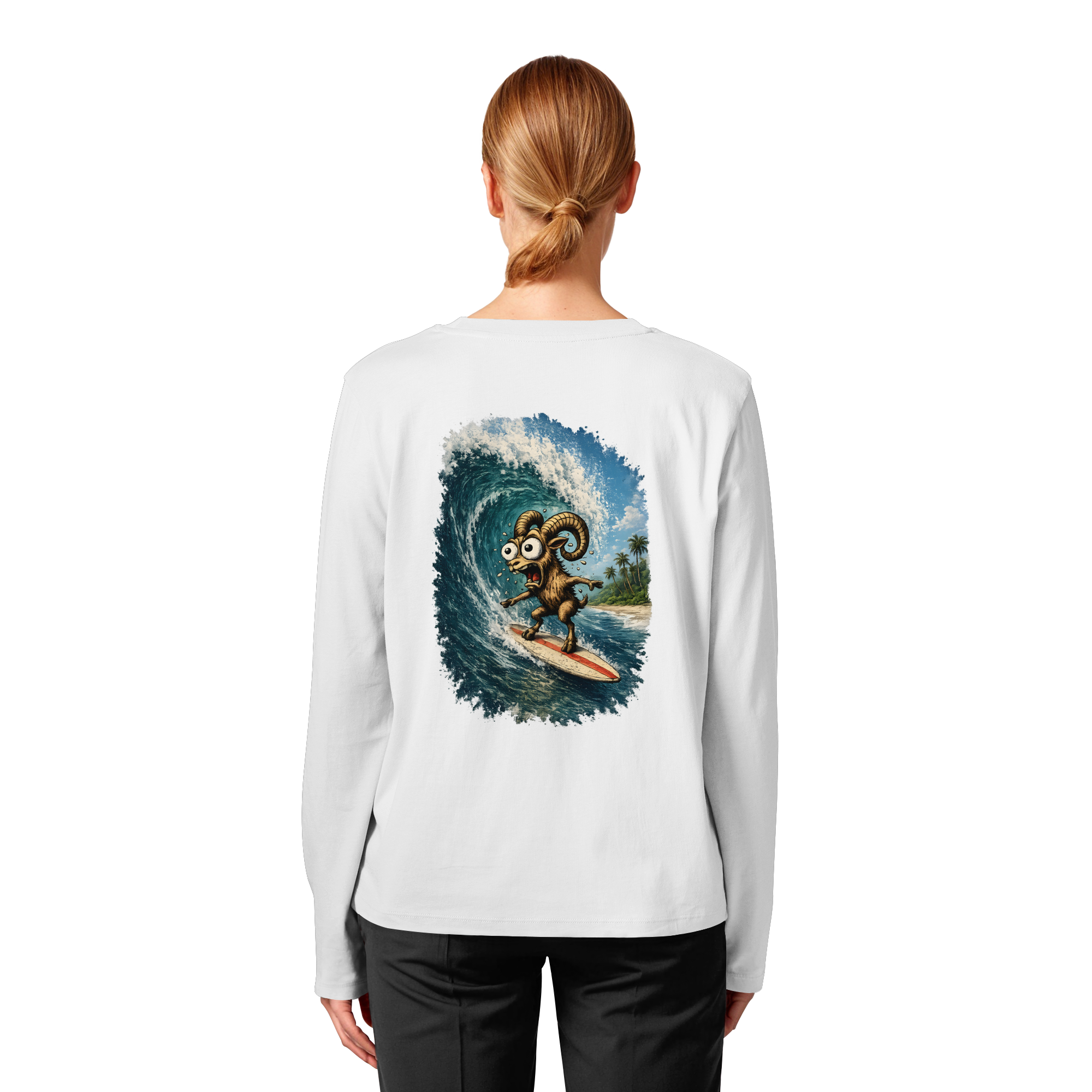 Tiefenblick Urlaub Fun  - Womens Organic Longsleeve T-Shirt