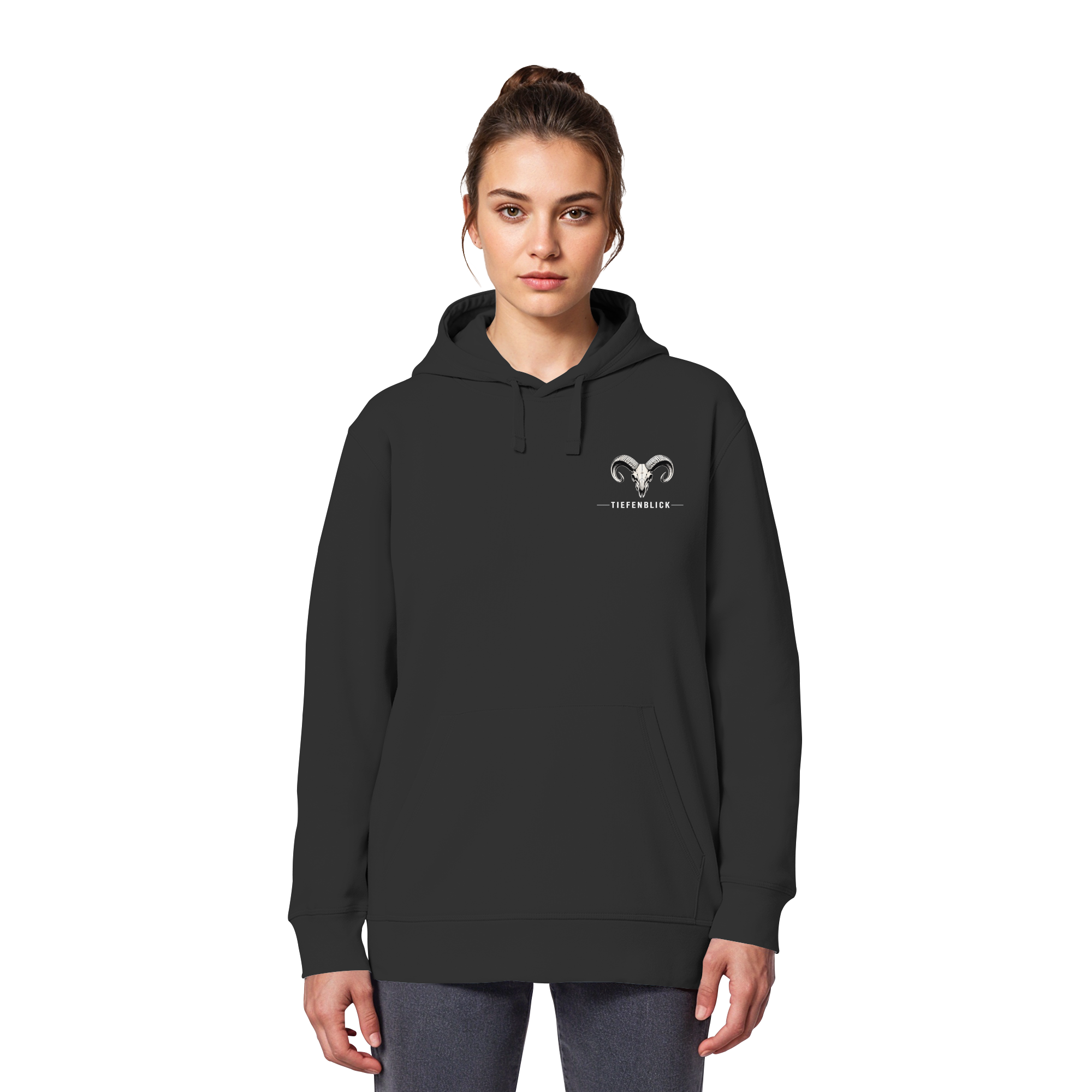 Tiefenblick Downhill - Organic Basic Hoodie