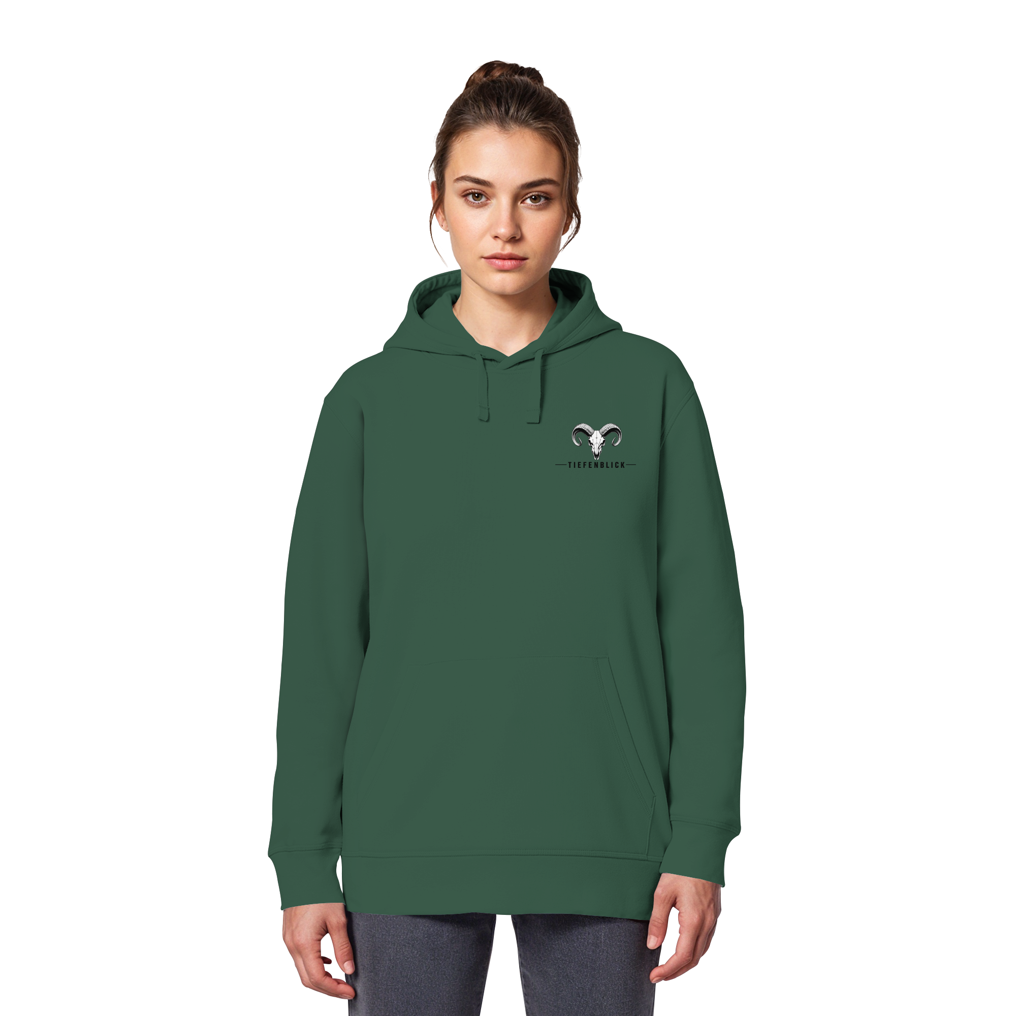 Tiefenblick Wandern Herz - Organic Basic Hoodie