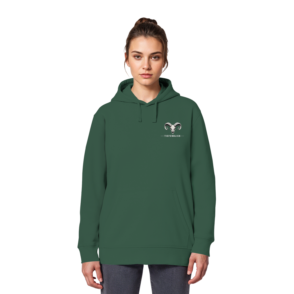 Tiefenblick Downhill - Organic Basic Hoodie