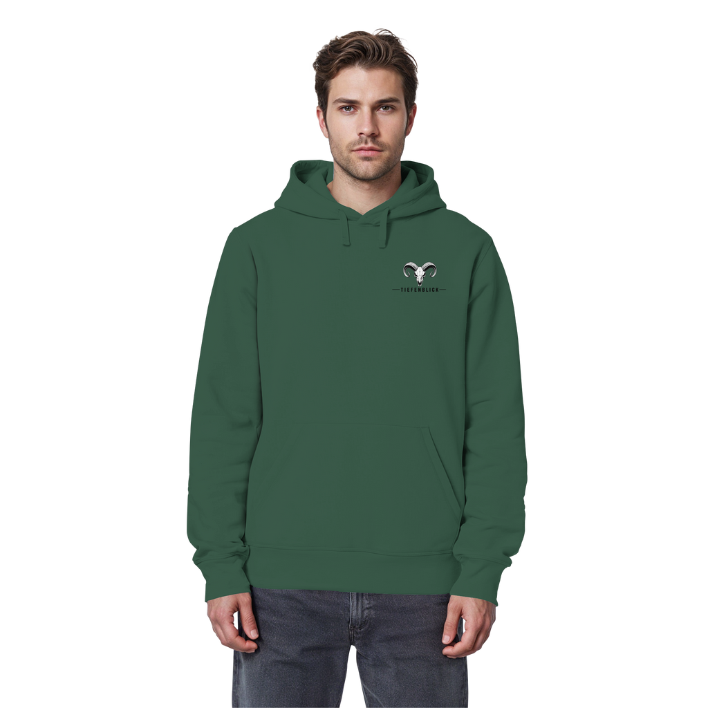 Tiefenblick Wandern Herz - Organic Basic Hoodie