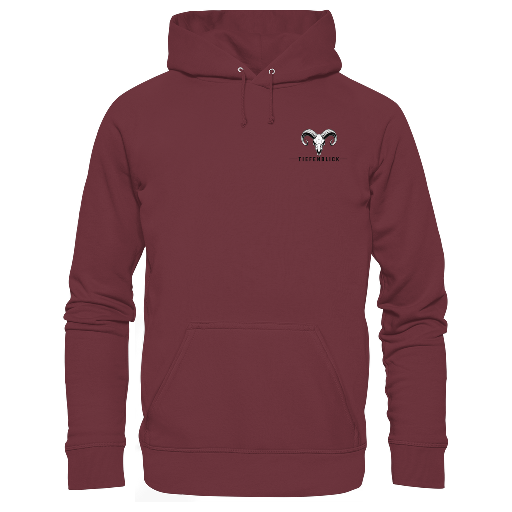 Tiefenblick Wandern Herz - Organic Basic Hoodie