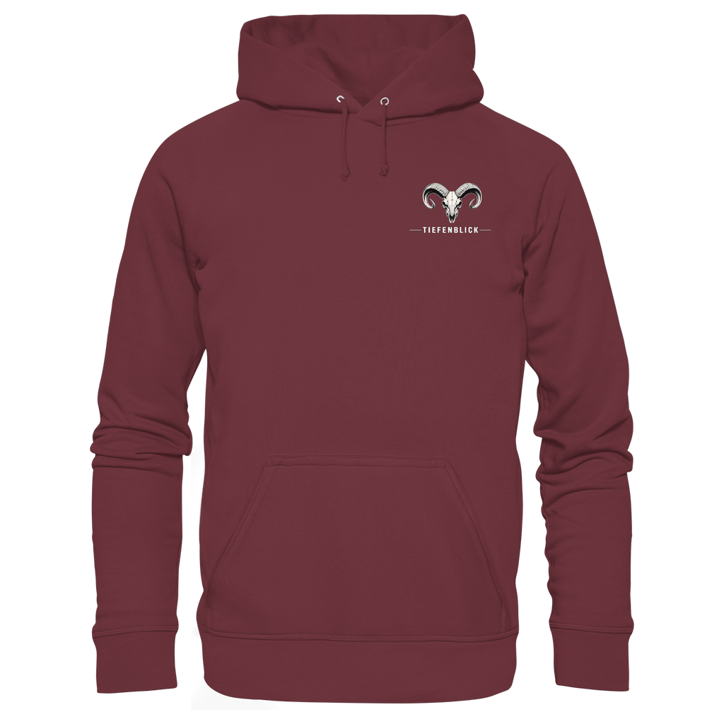 Tiefenblick Downhill - Organic Basic Hoodie