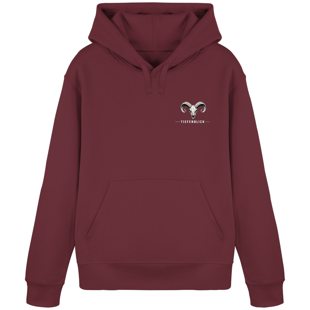 Tiefenblick Snowboarden Halfpipe - Organic Basic Hoodie