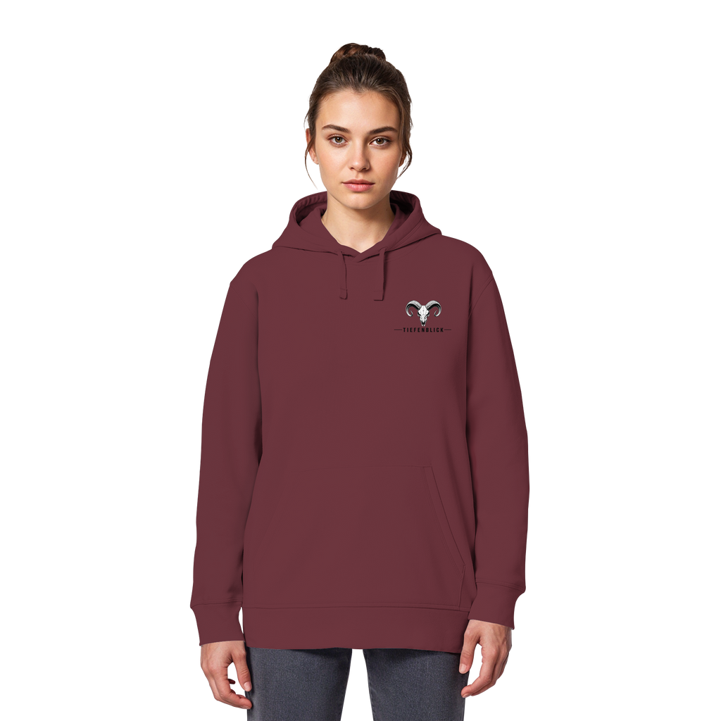 Tiefenblick Wandern Herz - Organic Basic Hoodie