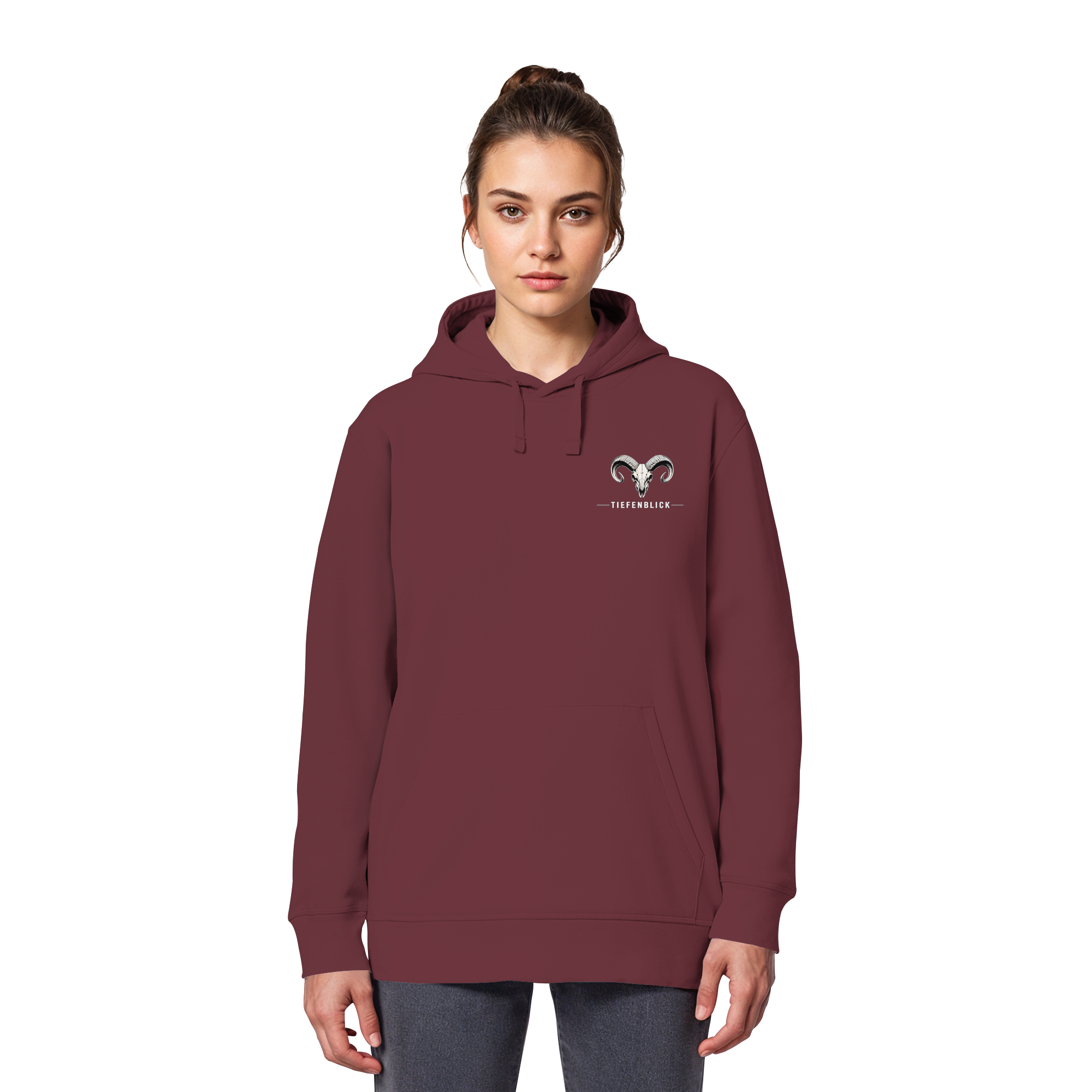 Tiefenblick Downhill - Organic Basic Hoodie