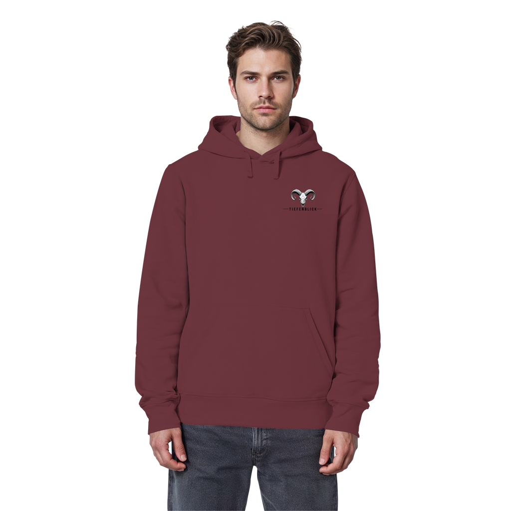 Tiefenblick Wandern Herz - Organic Basic Hoodie