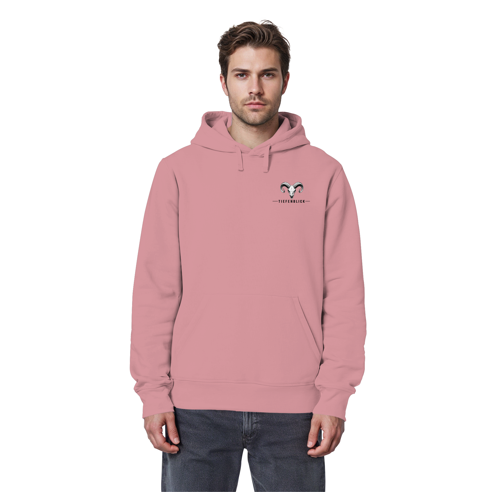 Tiefenblick Wandern Herz - Organic Basic Hoodie