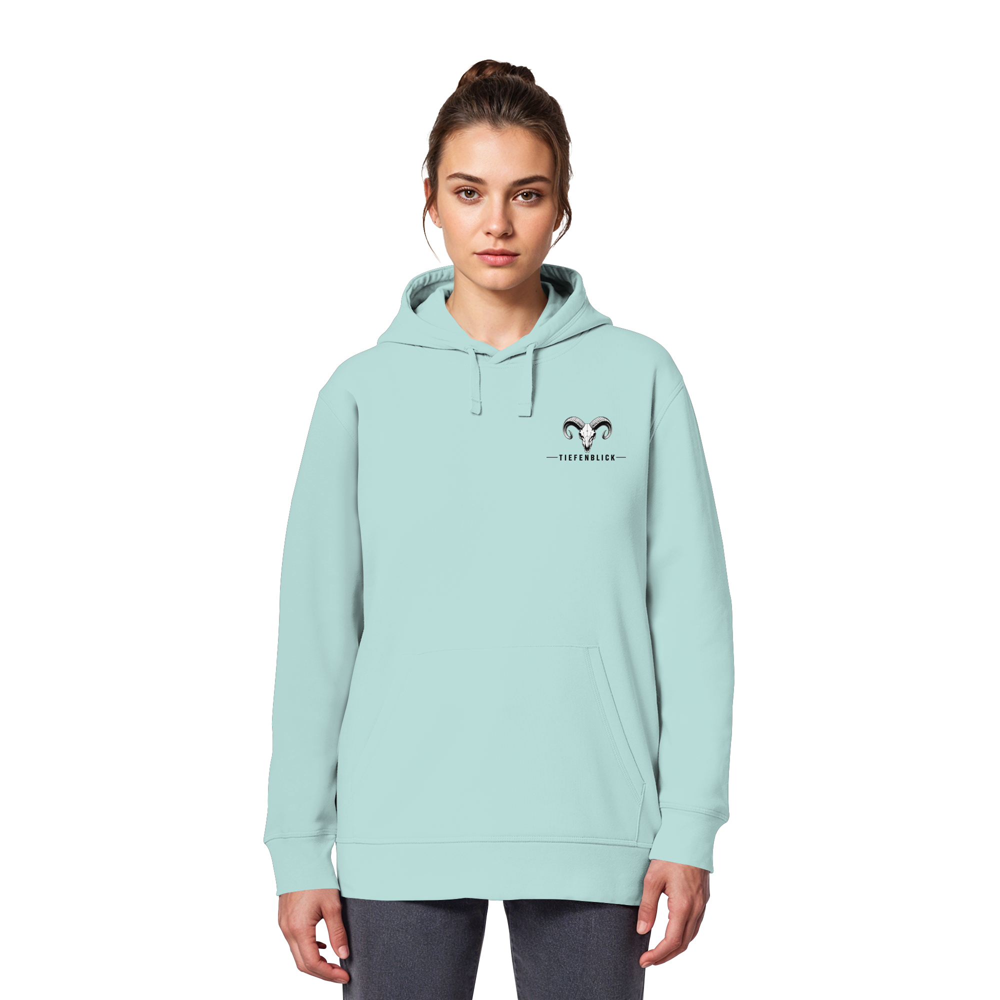 Tiefenblick Wandern Herz - Organic Basic Hoodie