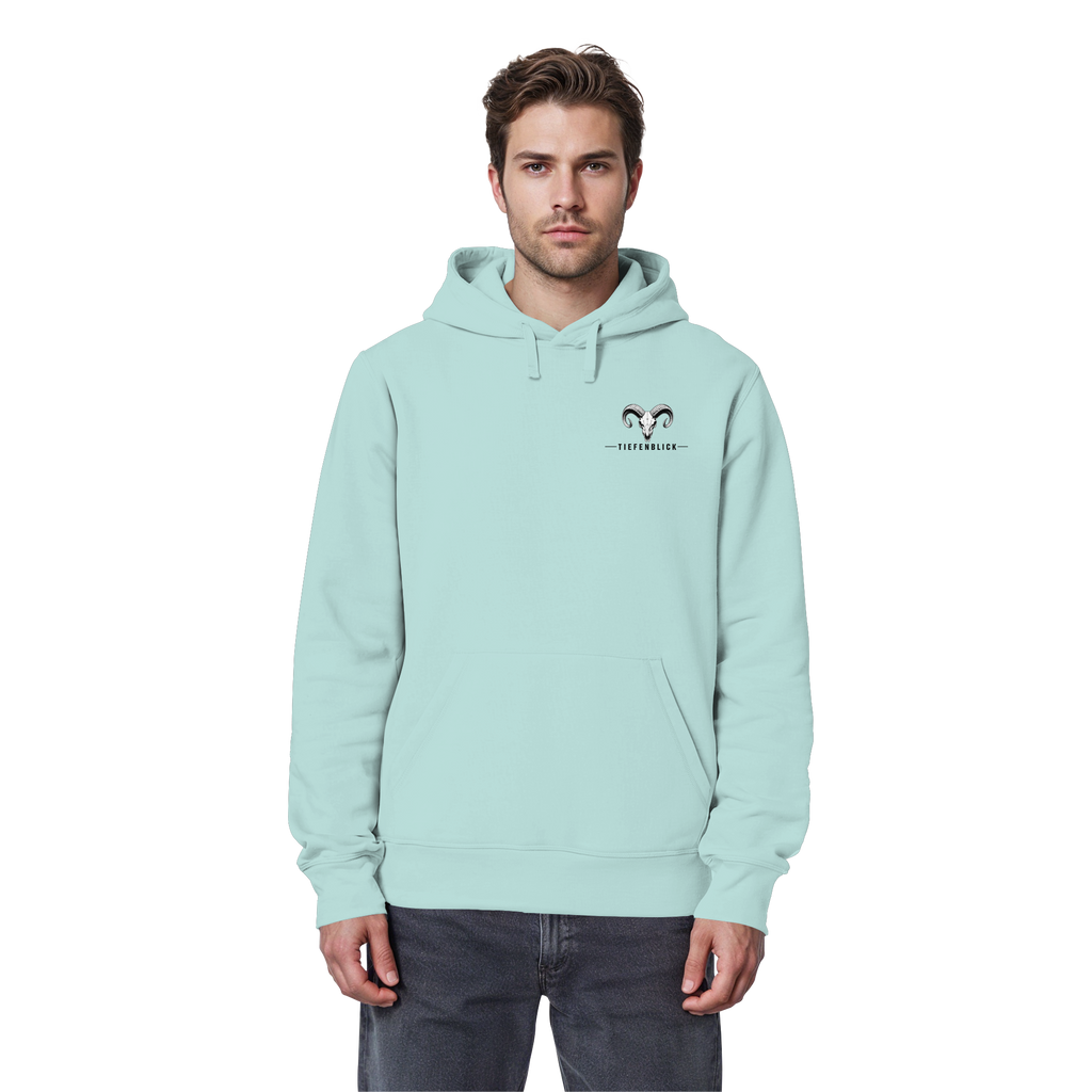 Tiefenblick Wandern Herz - Organic Basic Hoodie