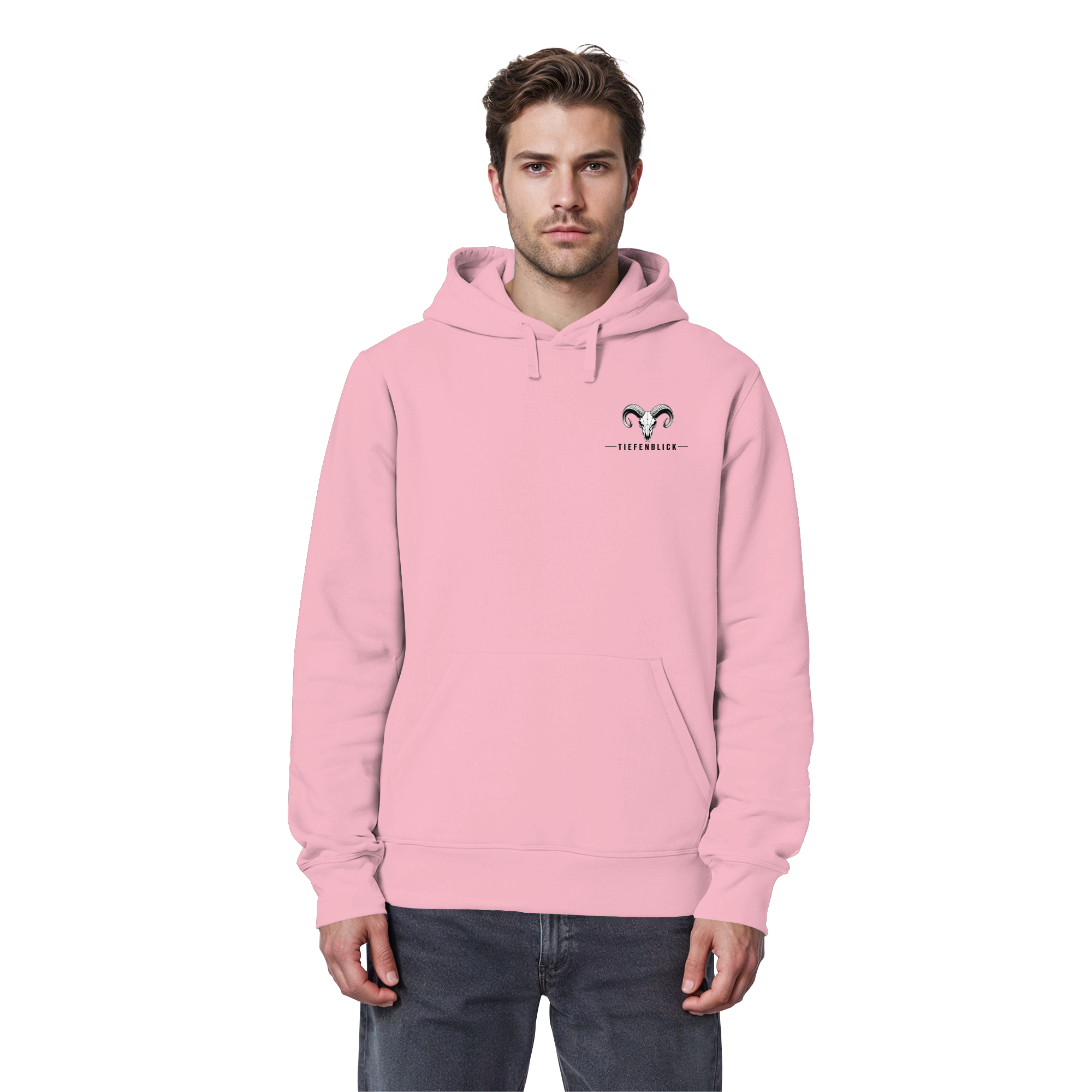 Tiefenblick Wandern Herz - Organic Basic Hoodie