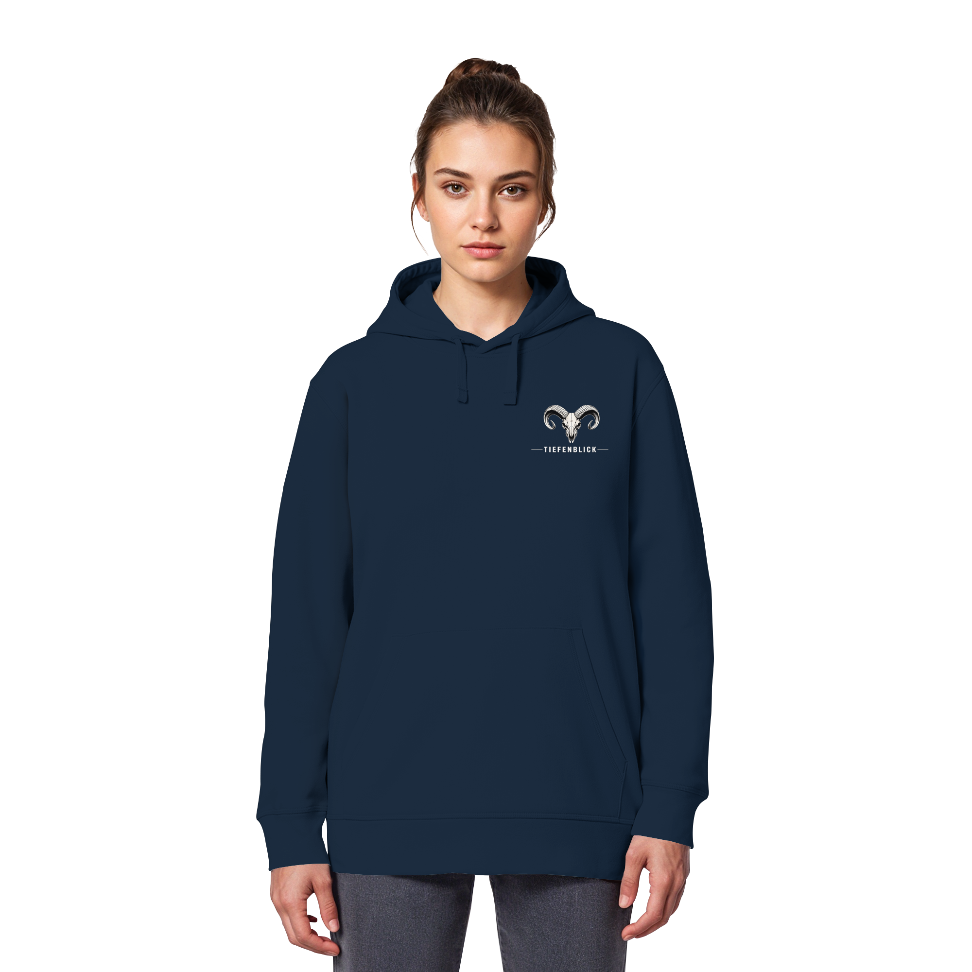 Tiefenblick Downhill - Organic Basic Hoodie