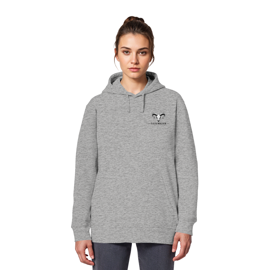 Tiefenblick Wandern Herz - Organic Basic Hoodie