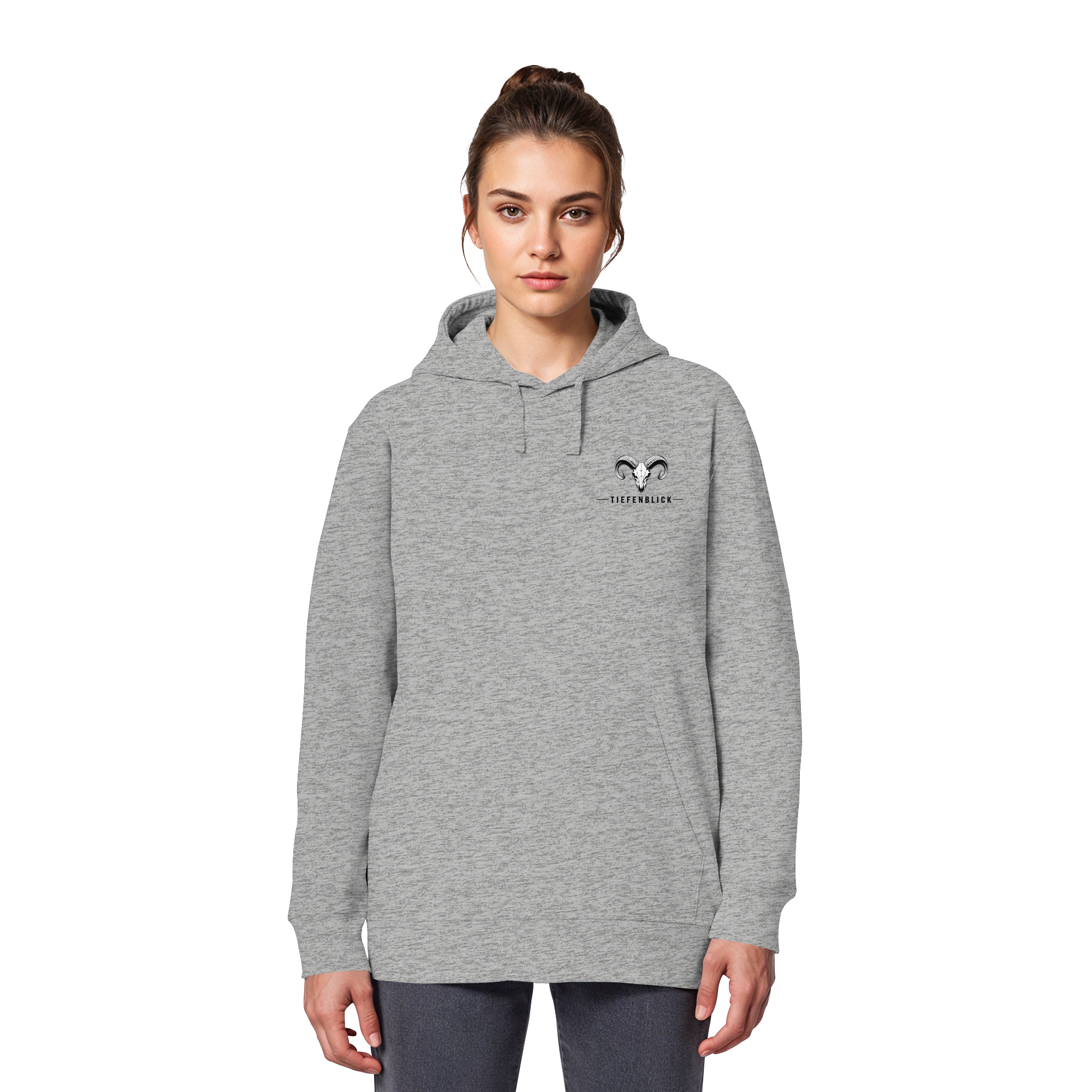 Tiefenblick Wandern Herz - Organic Basic Hoodie