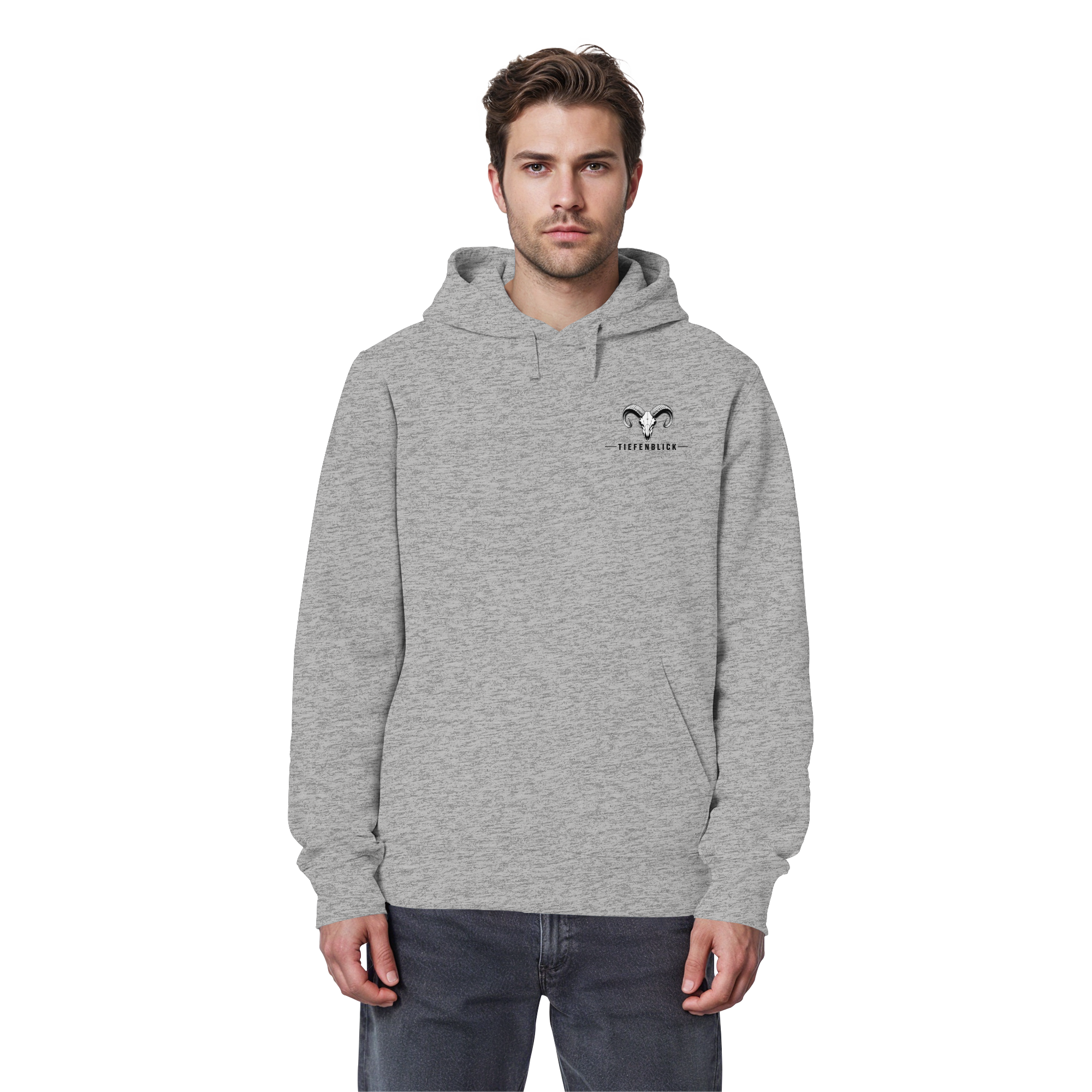 Tiefenblick Wandern Herz - Organic Basic Hoodie