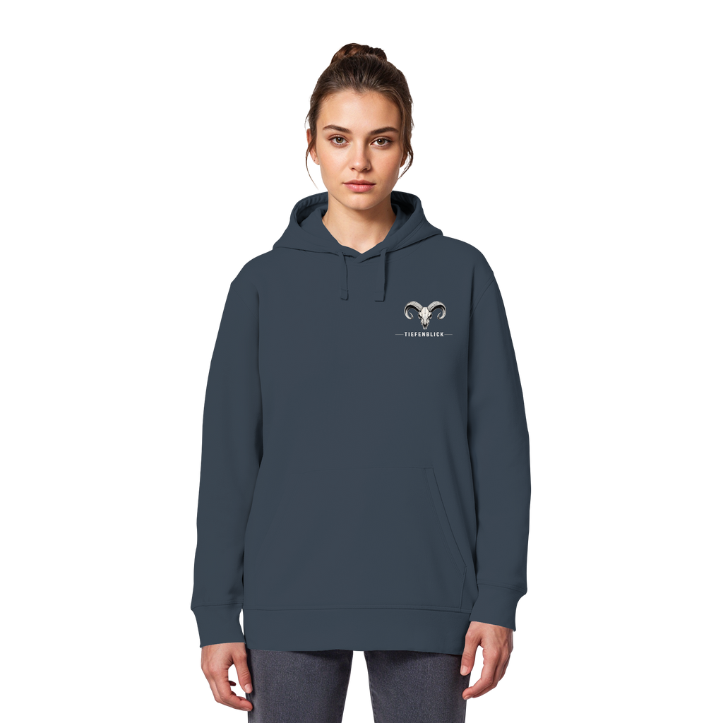Tiefenblick Downhill - Organic Basic Hoodie
