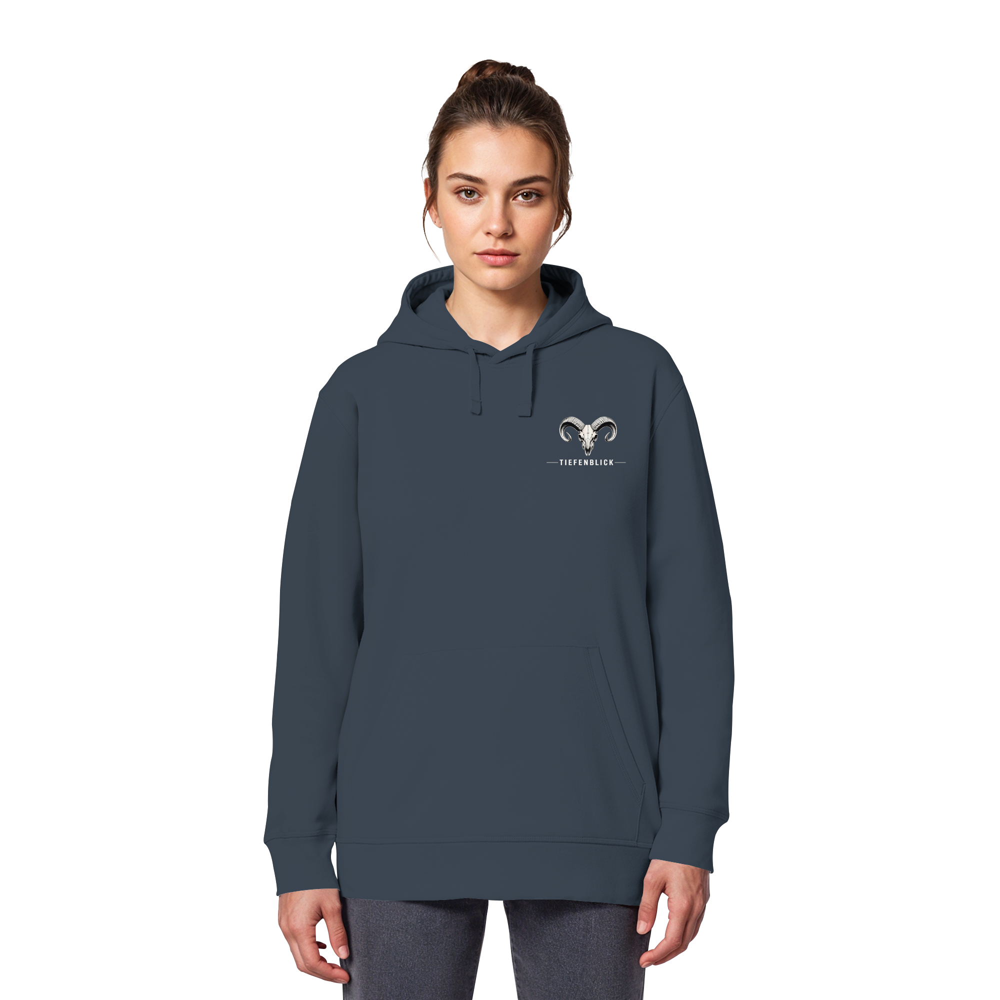 Tiefenblick Downhill - Organic Basic Hoodie