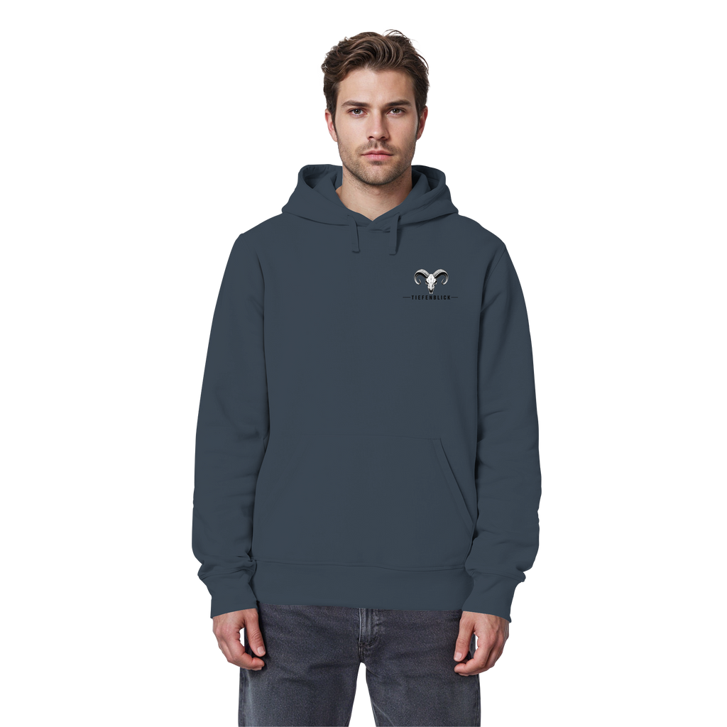 Tiefenblick Wandern Herz - Organic Basic Hoodie