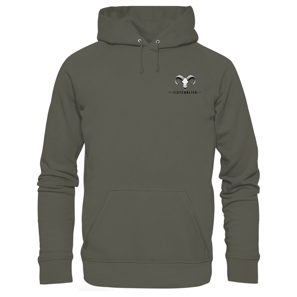 Tiefenblick Wandern Herz - Organic Basic Hoodie