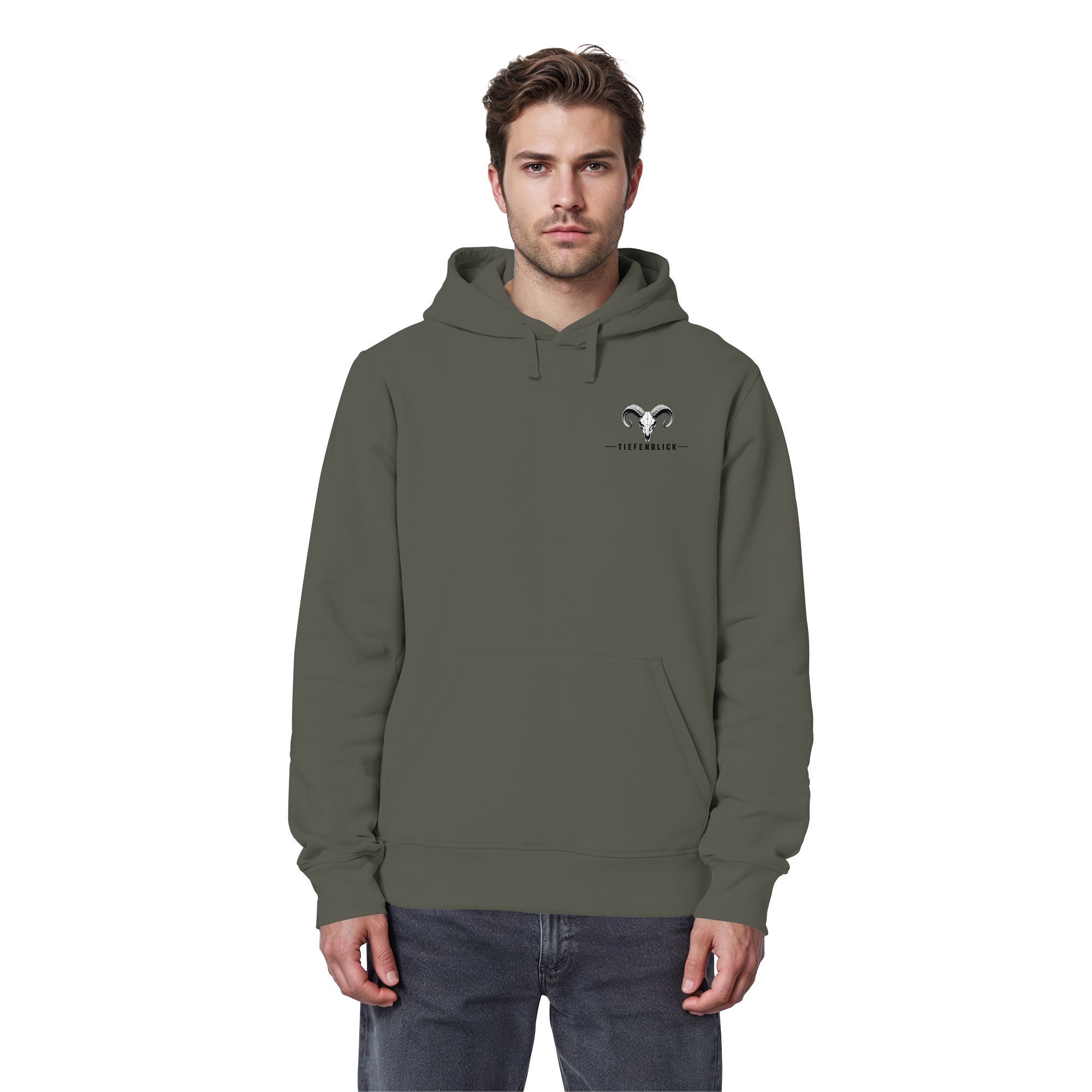 Tiefenblick Wandern Herz - Organic Basic Hoodie
