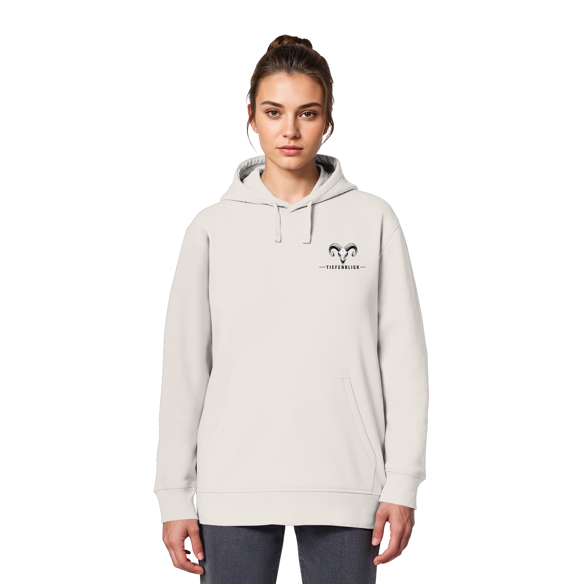 Tiefenblick Wandern Herz - Organic Basic Hoodie