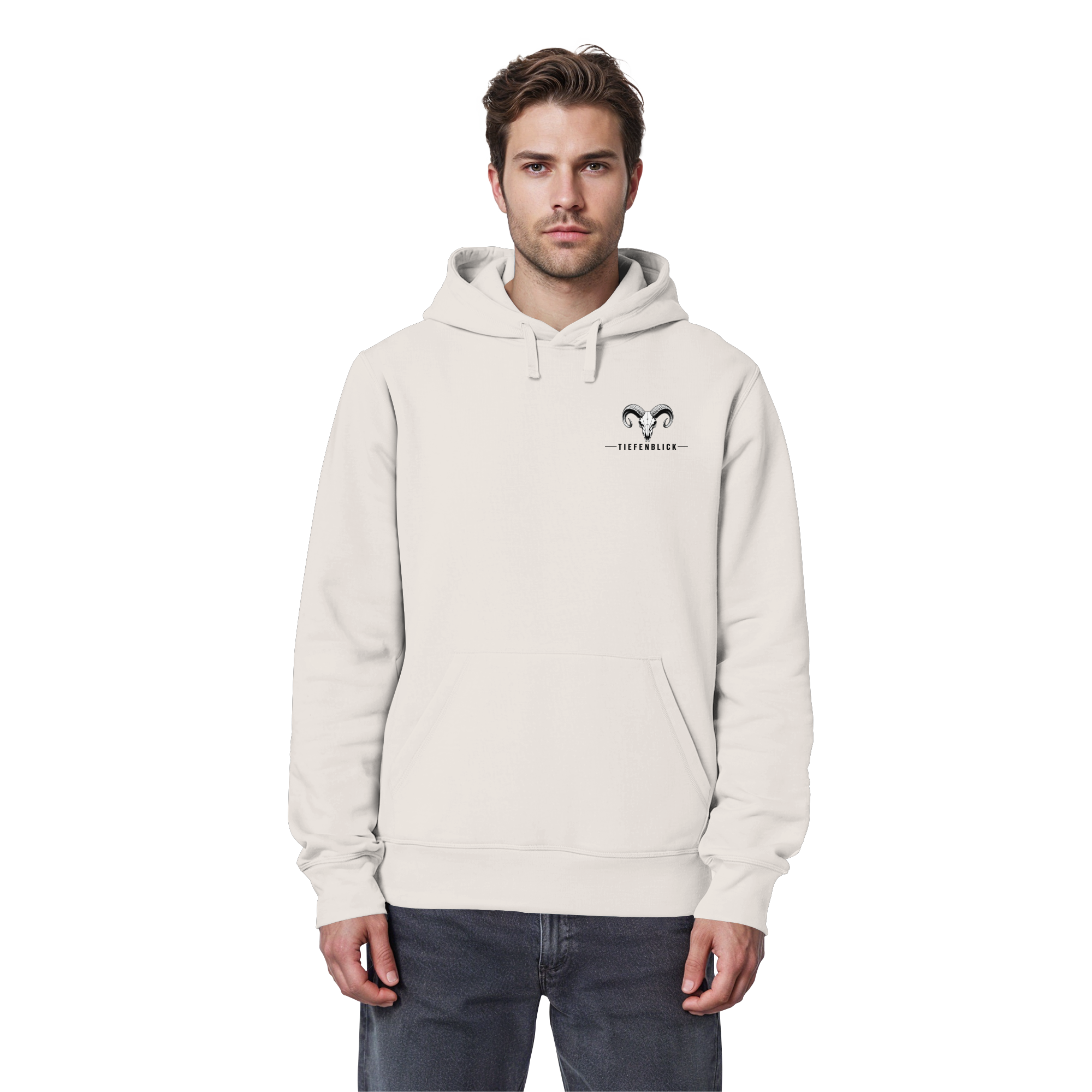 Tiefenblick Wandern Herz - Organic Basic Hoodie