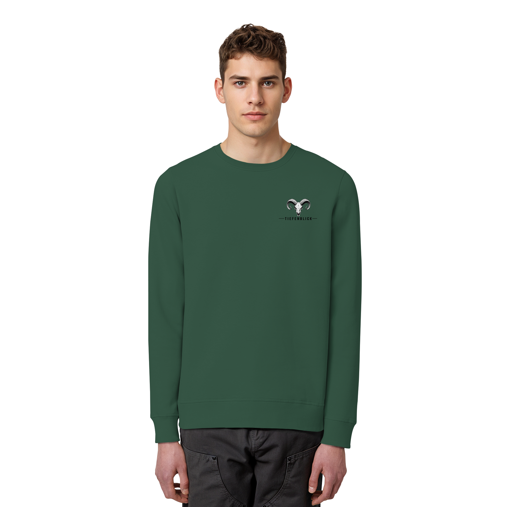 Tiefenblick Wandern Herz - Organic Basic Unisex Sweatshirt