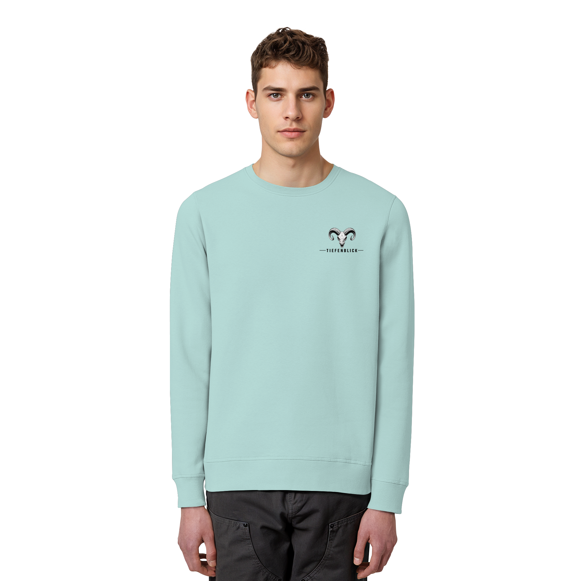 Tiefenblick Wandern Herz - Organic Basic Unisex Sweatshirt