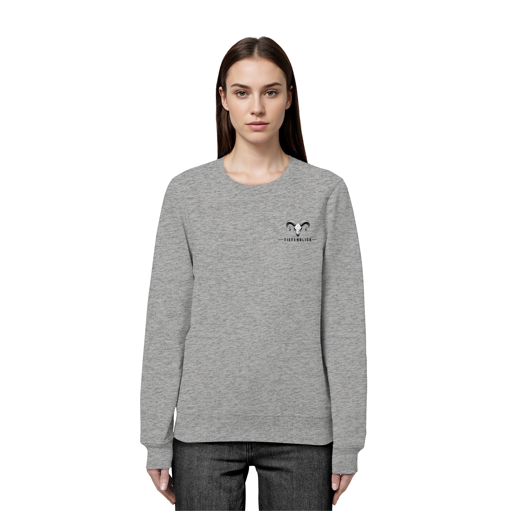 Tiefenblick Wandern Herz - Organic Basic Unisex Sweatshirt