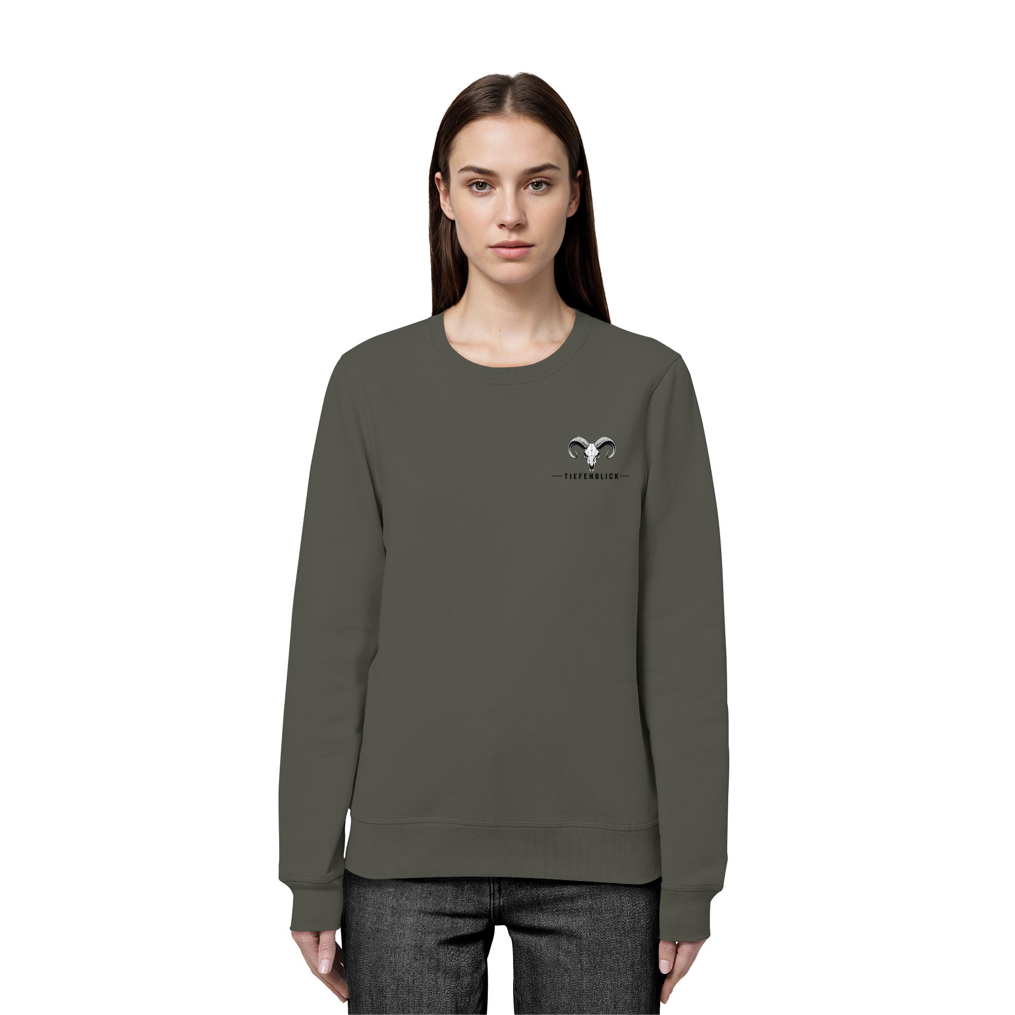 Tiefenblick Wandern Herz - Organic Basic Unisex Sweatshirt