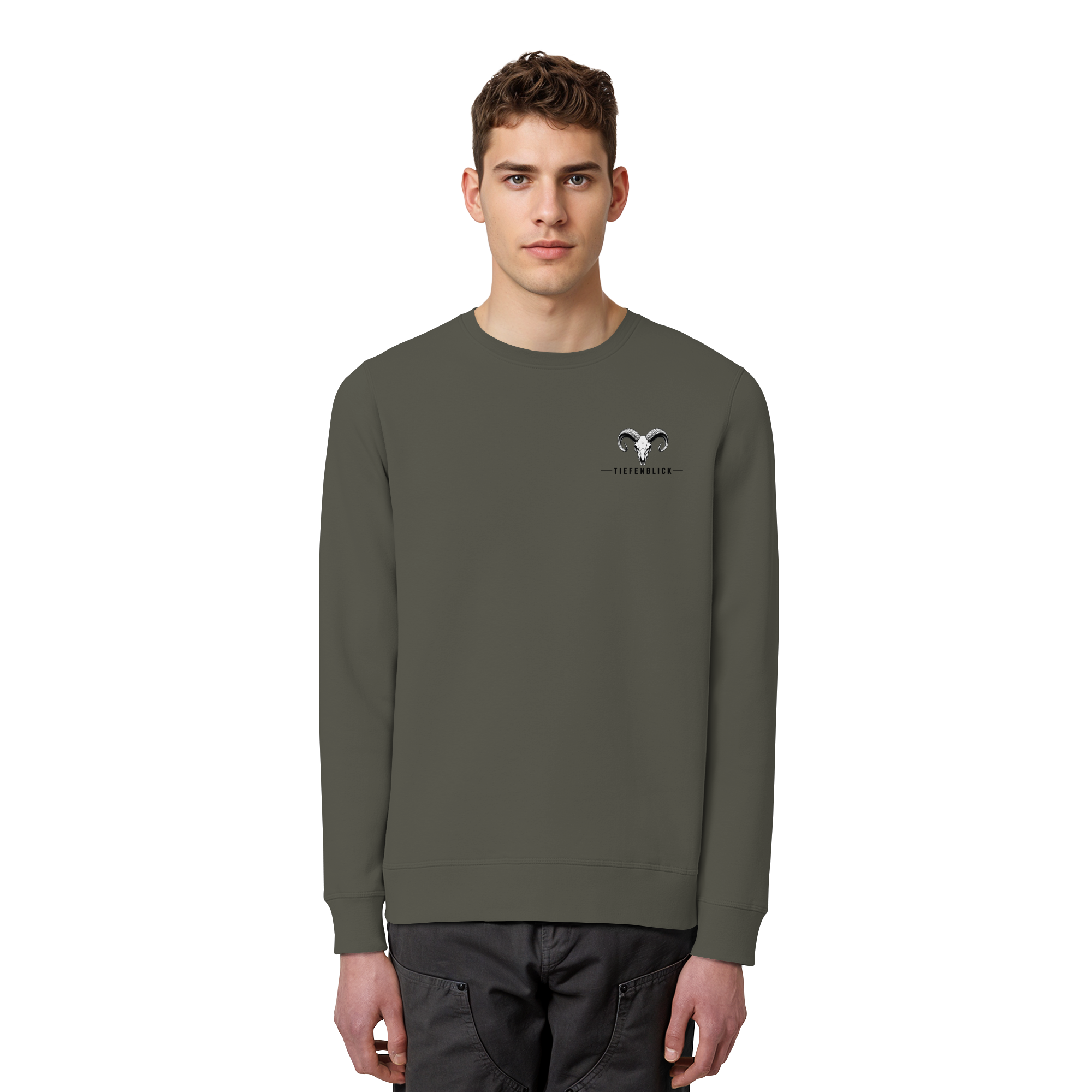 Tiefenblick Wandern Herz - Organic Basic Unisex Sweatshirt