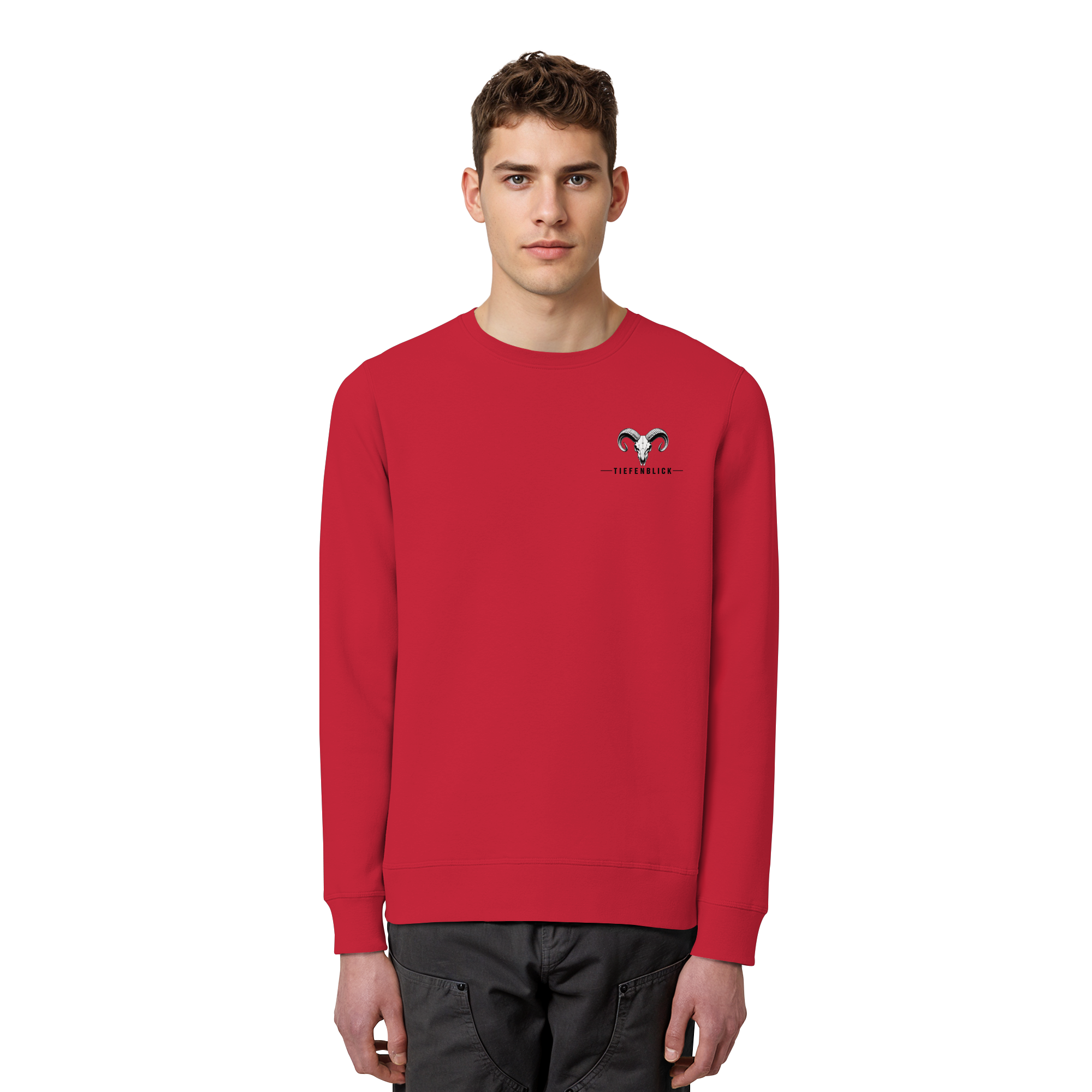 Tiefenblick Wandern Herz - Organic Basic Unisex Sweatshirt
