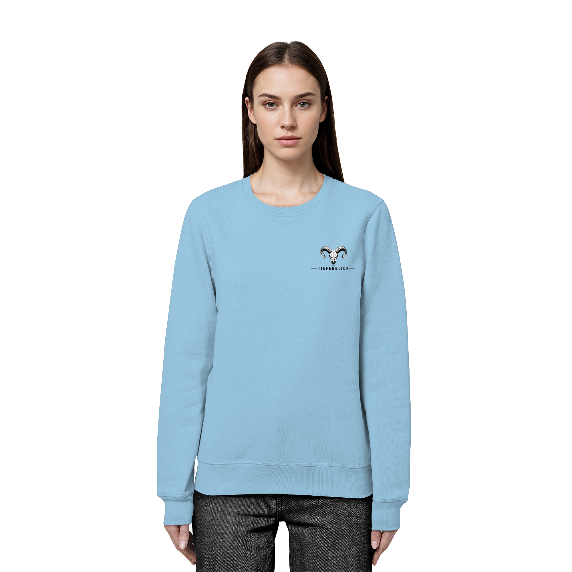 Tiefenblick Wandern Herz - Organic Basic Unisex Sweatshirt