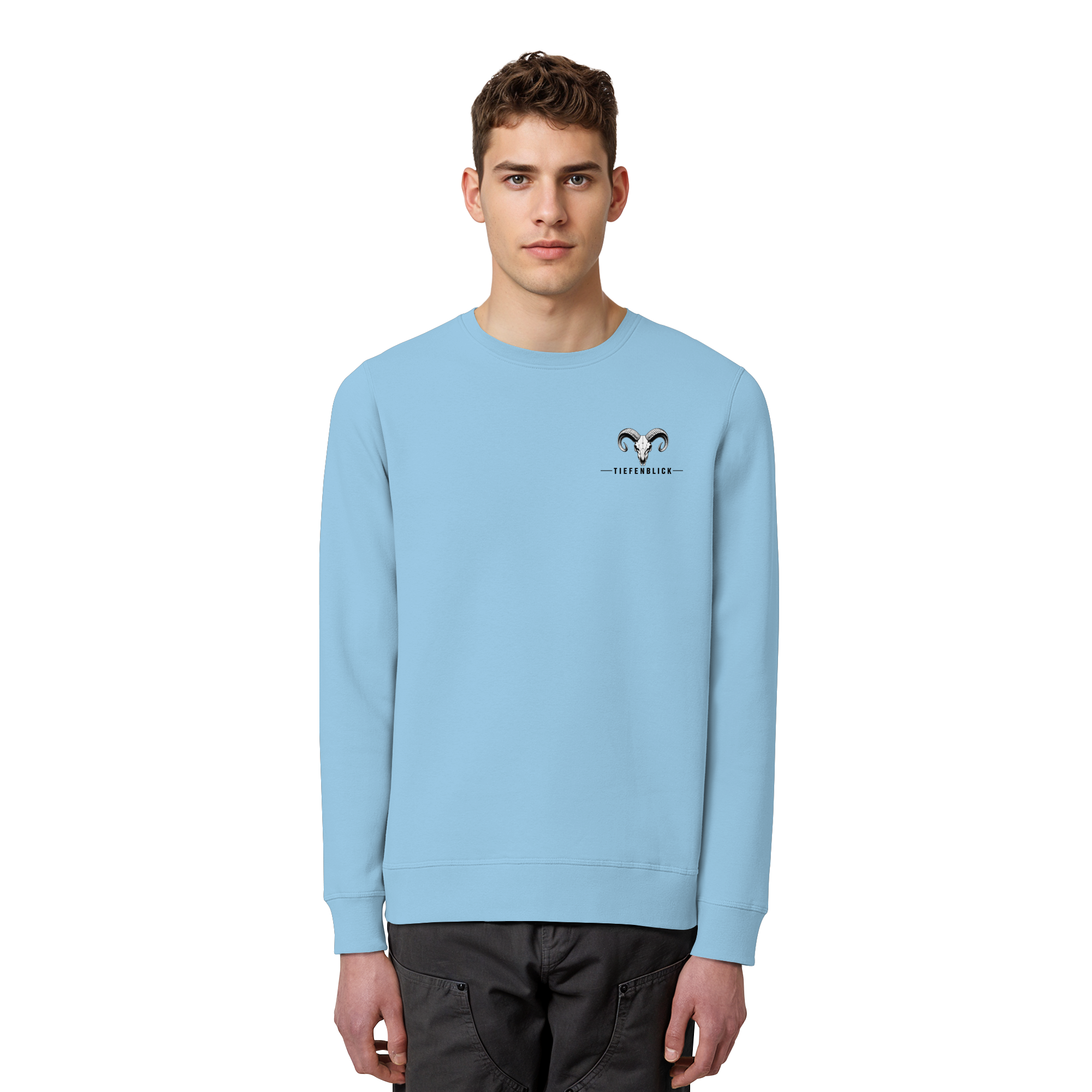 Tiefenblick Wandern Herz - Organic Basic Unisex Sweatshirt