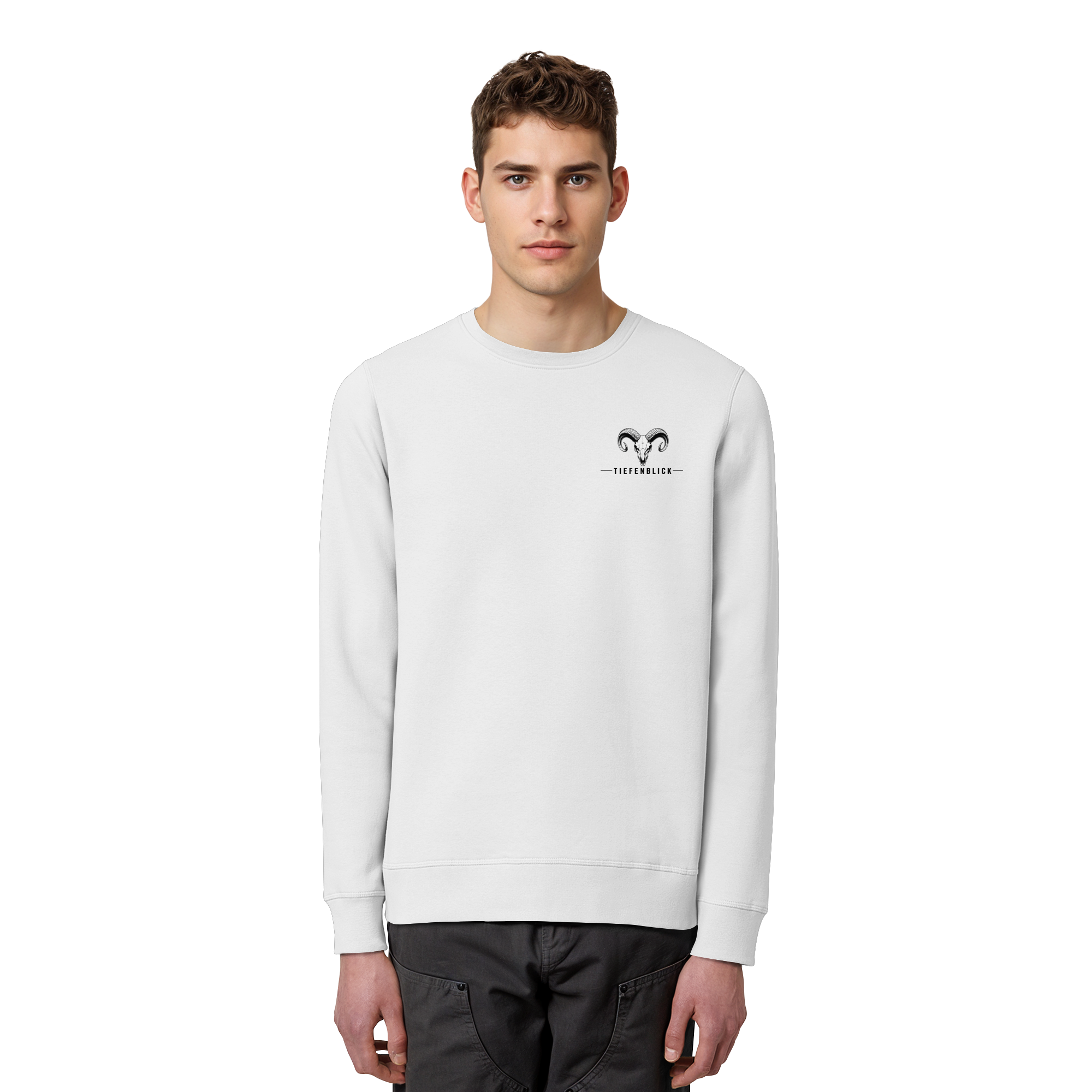 Tiefenblick Wandern Herz - Organic Basic Unisex Sweatshirt