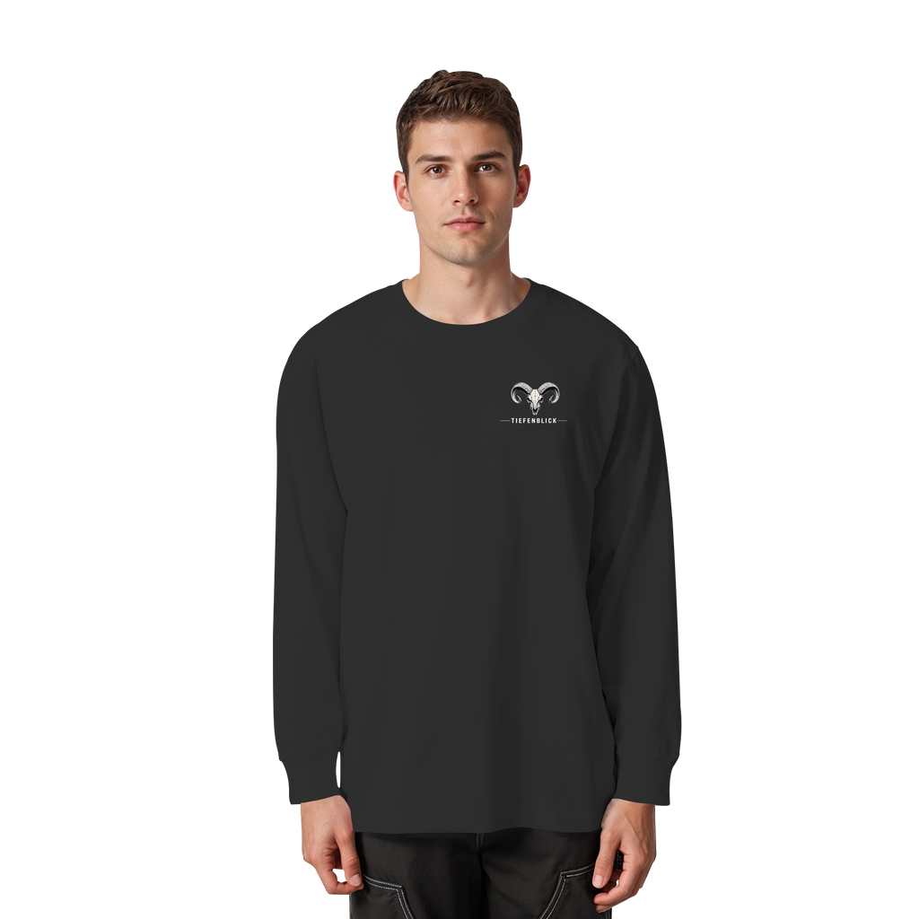 Tiefenblick Urlaub Fun  - Organic Heavy Oversized Longsleeve T-Shirt