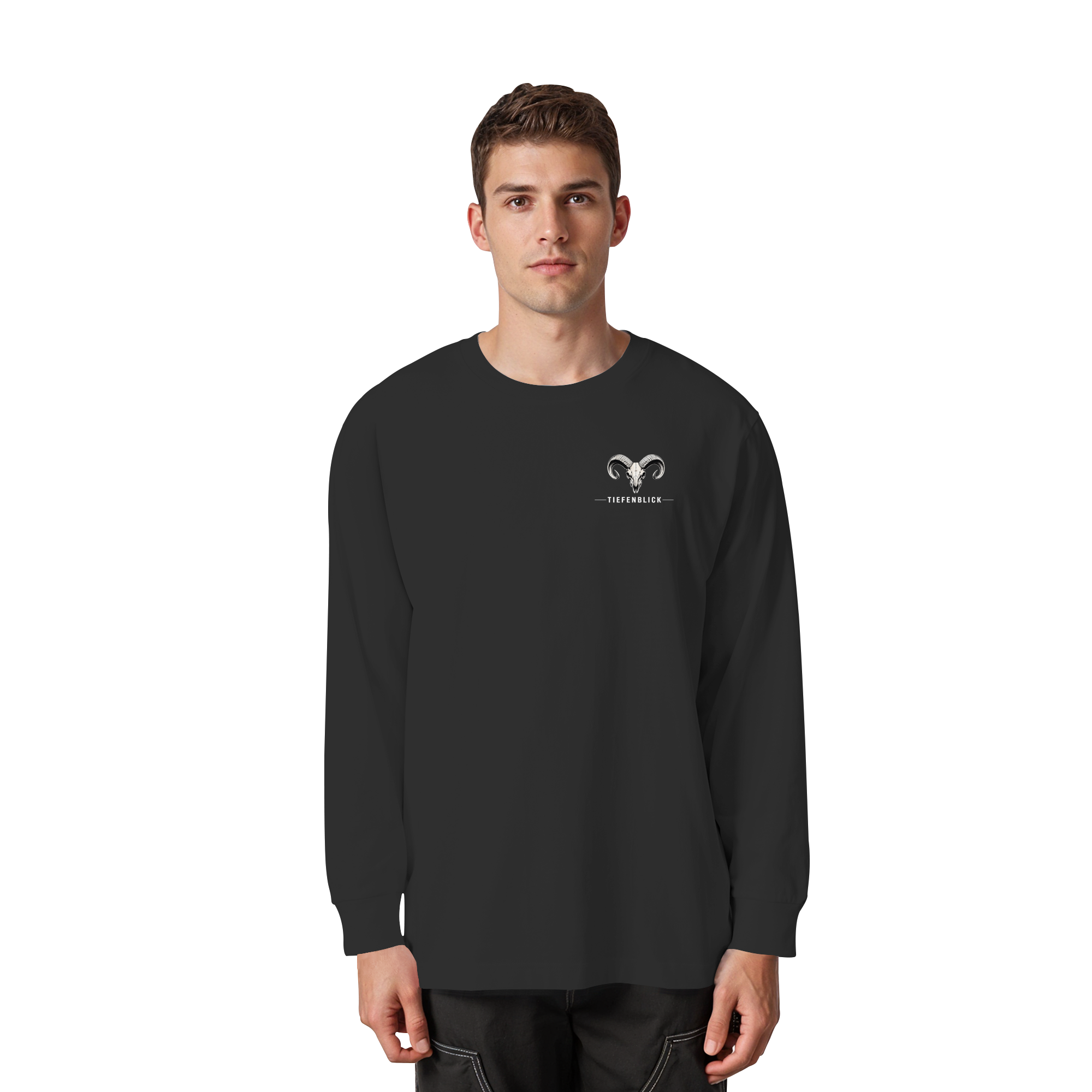 Tiefenblick Urlaub Fun  - Organic Heavy Oversized Longsleeve T-Shirt