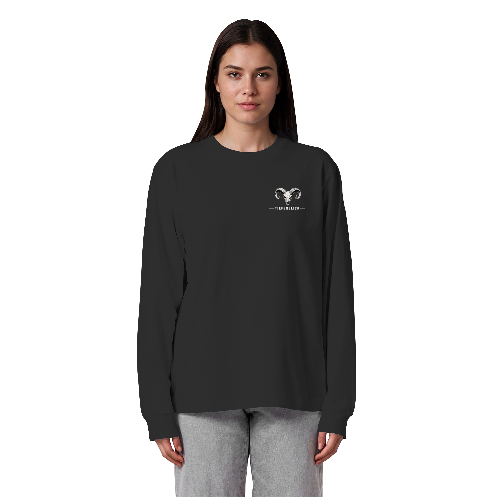 Tiefenblick Urlaub Fun  - Organic Heavy Oversized Longsleeve T-Shirt