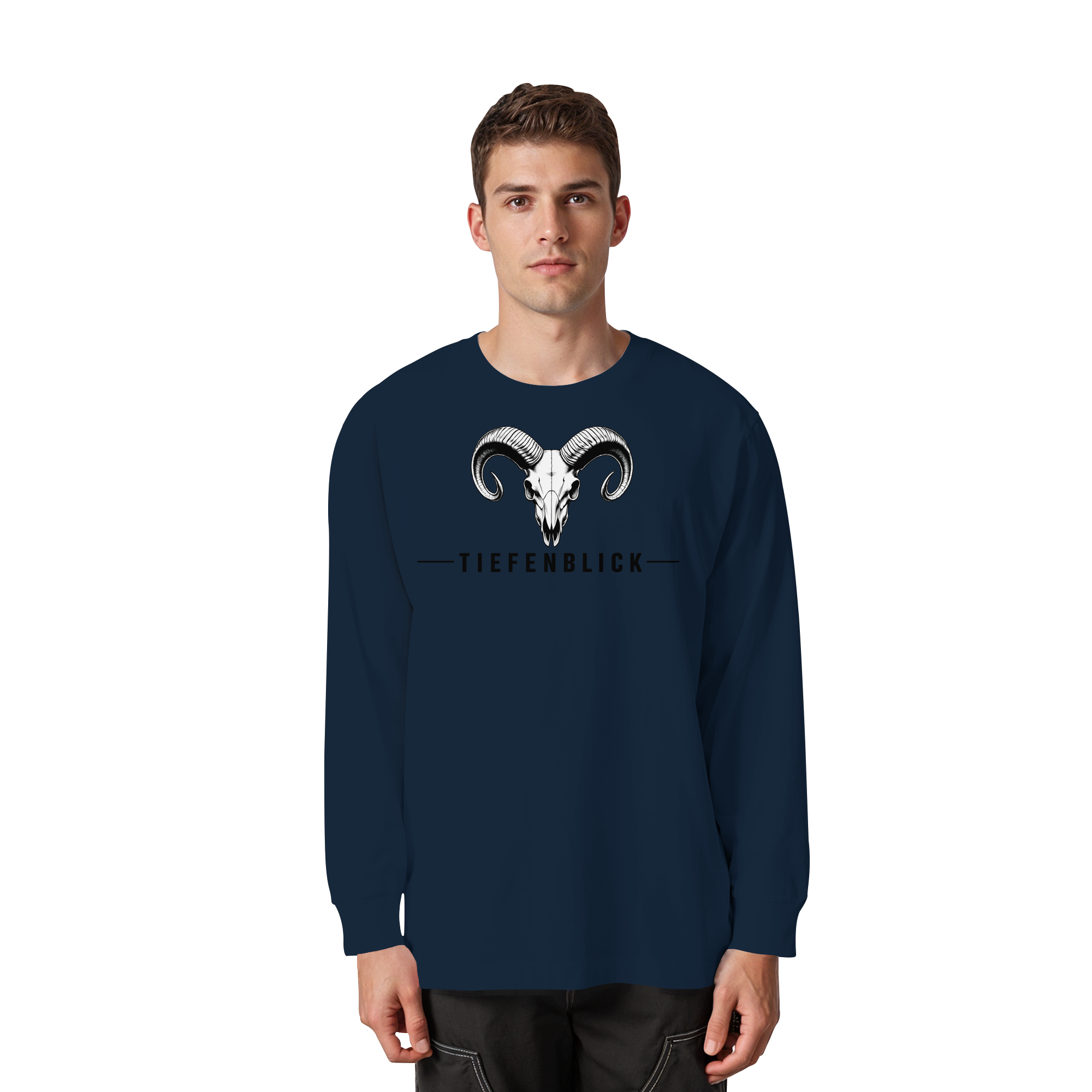 Tiefenblick Tiefenblick 2 Fun - Organic Heavy Oversized Longsleeve T-Shirt
