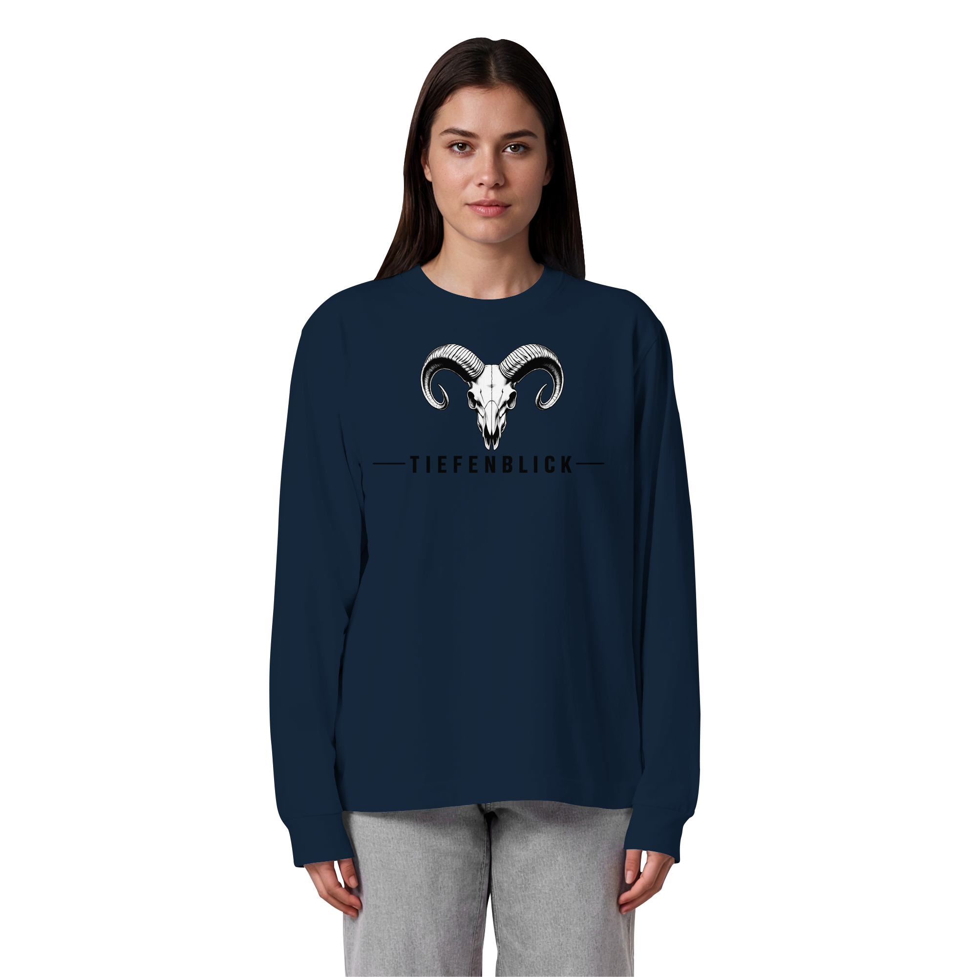 Tiefenblick Tiefenblick 2 Fun - Organic Heavy Oversized Longsleeve T-Shirt
