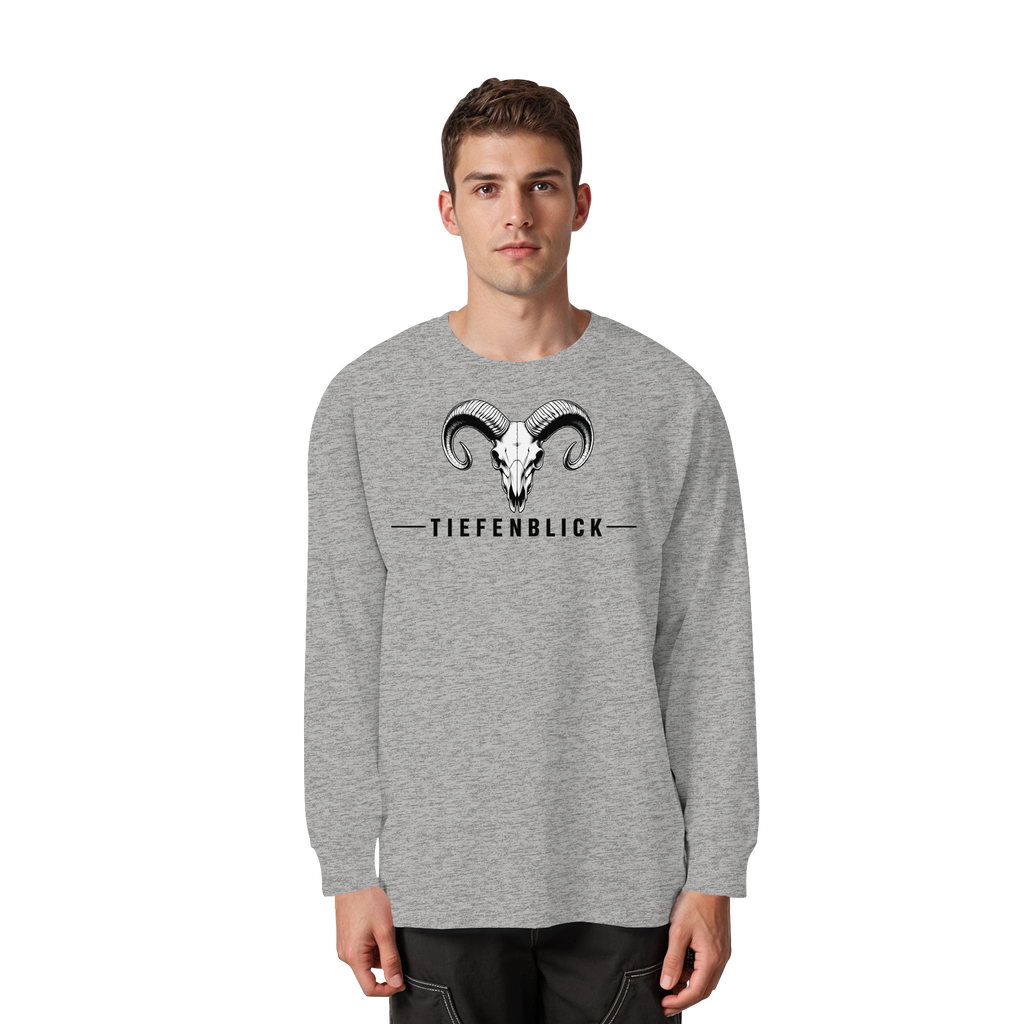 Tiefenblick Tiefenblick 2 Fun - Organic Heavy Oversized Longsleeve T-Shirt