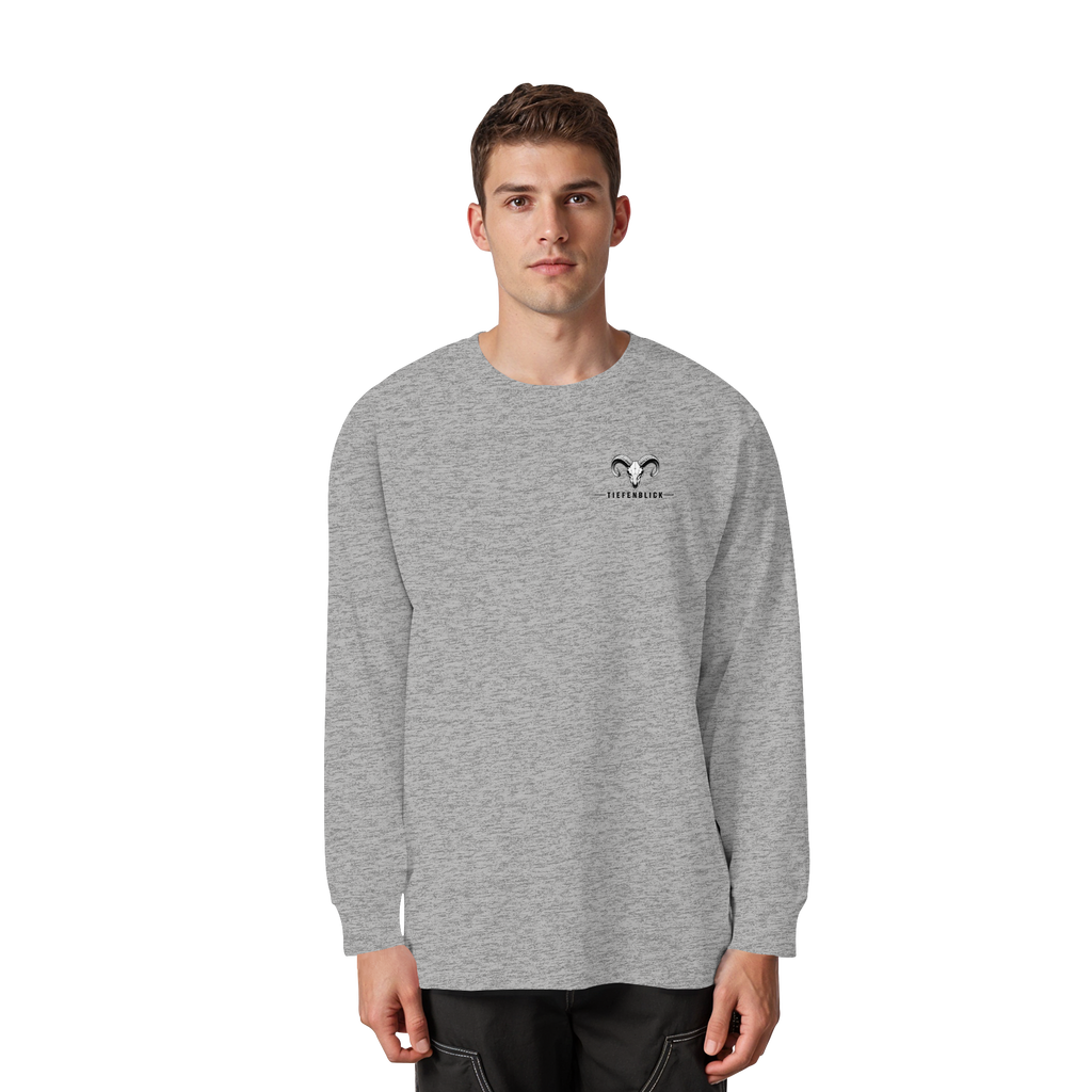 Tiefenblick Downhill - Organic Heavy Oversized Longsleeve T-Shirt