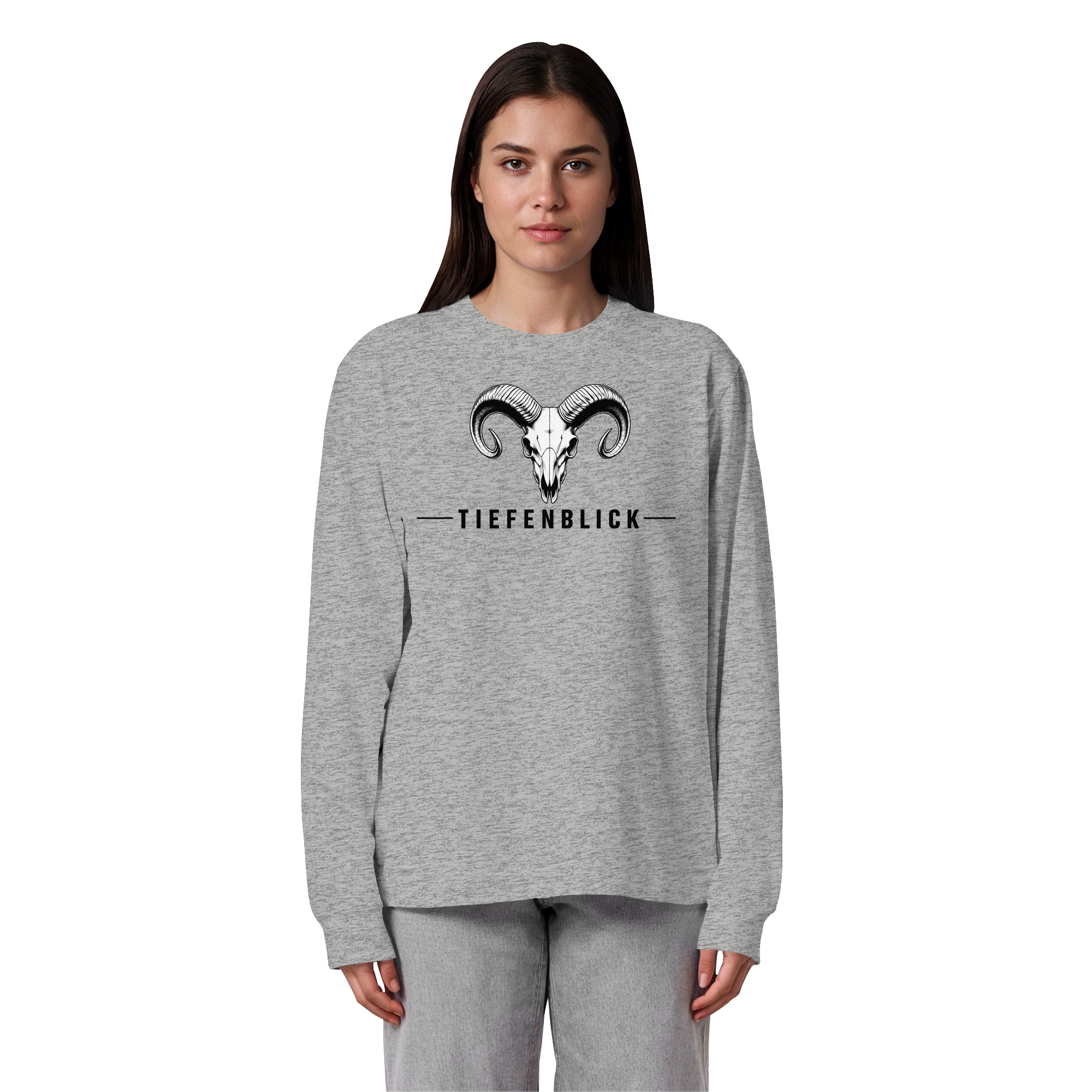 Tiefenblick Tiefenblick 2 Fun - Organic Heavy Oversized Longsleeve T-Shirt