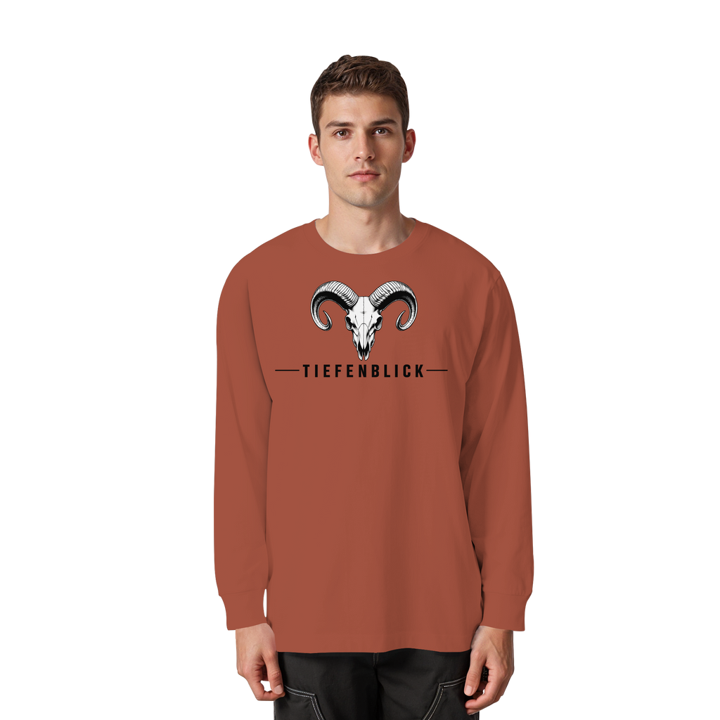 Tiefenblick Tiefenblick 2 Fun - Organic Heavy Oversized Longsleeve T-Shirt