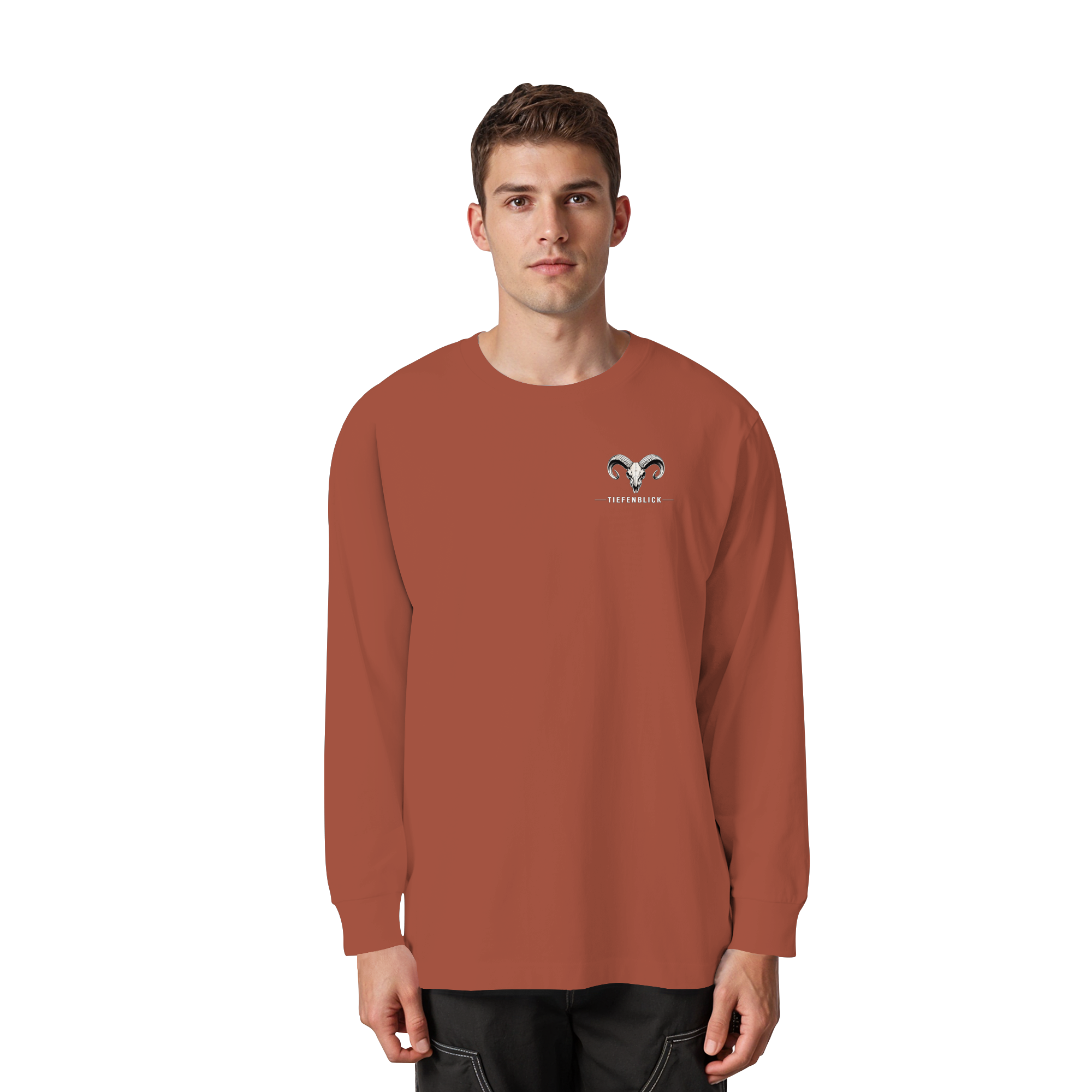 Tiefenblick Urlaub Fun  - Organic Heavy Oversized Longsleeve T-Shirt