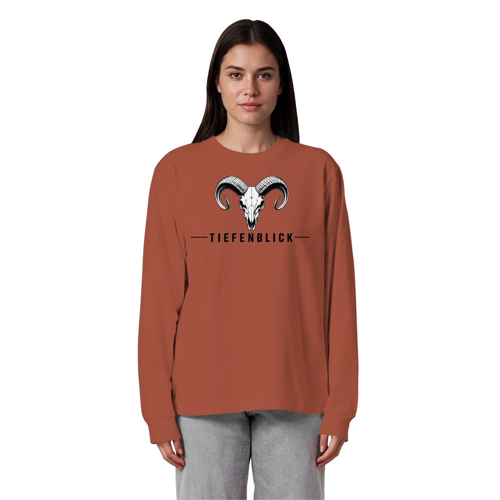 Tiefenblick Tiefenblick 2 Fun - Organic Heavy Oversized Longsleeve T-Shirt