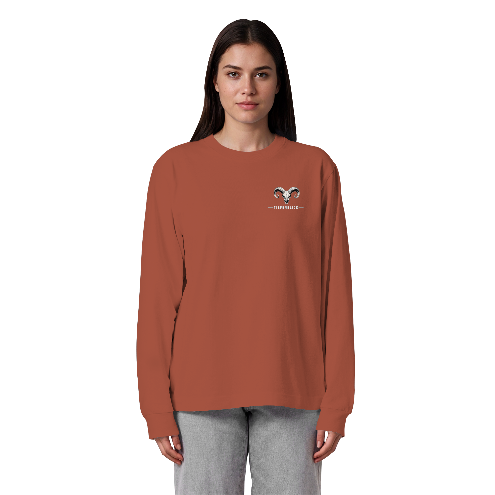Tiefenblick Urlaub Fun  - Organic Heavy Oversized Longsleeve T-Shirt