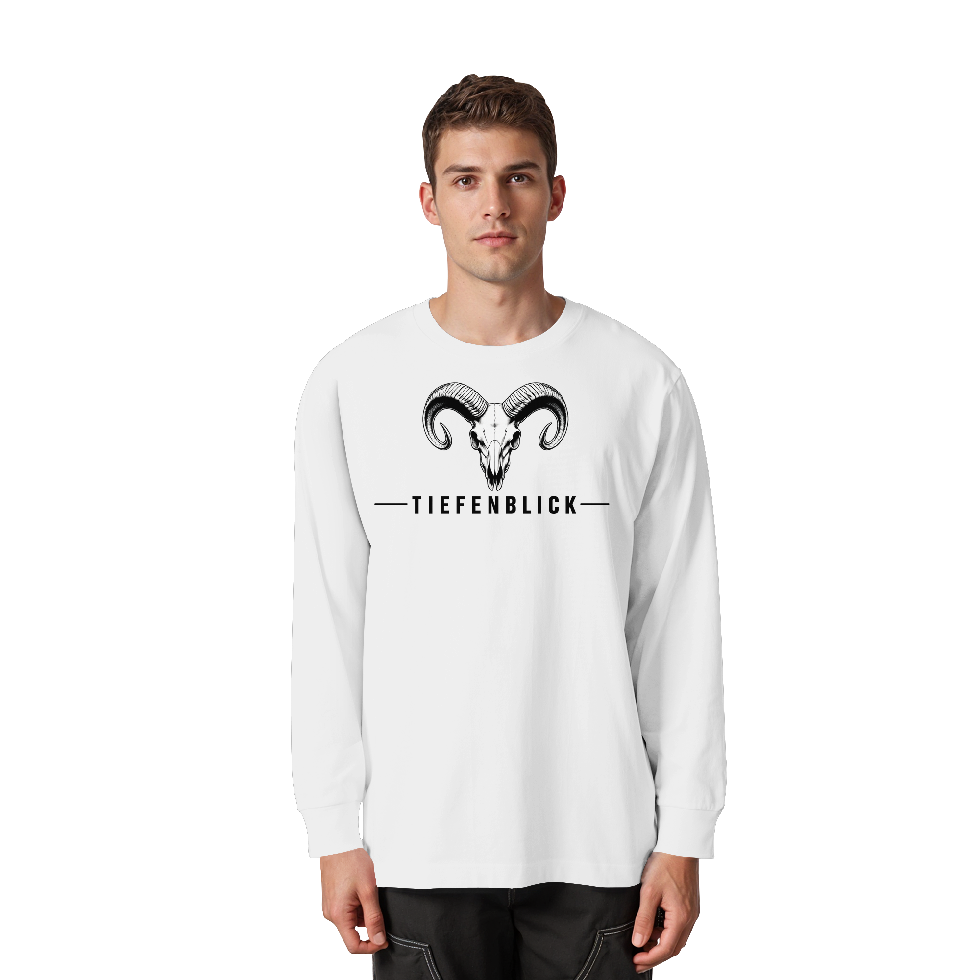 Tiefenblick Tiefenblick 2 Fun - Organic Heavy Oversized Longsleeve T-Shirt