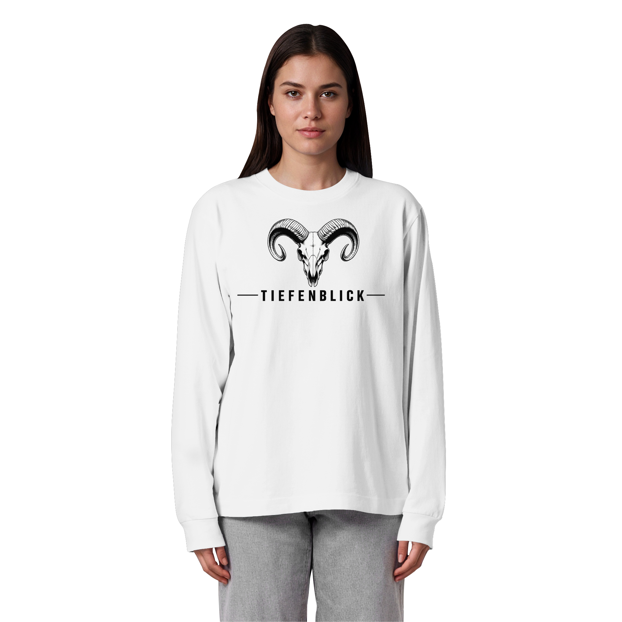 Tiefenblick Tiefenblick 2 Fun - Organic Heavy Oversized Longsleeve T-Shirt